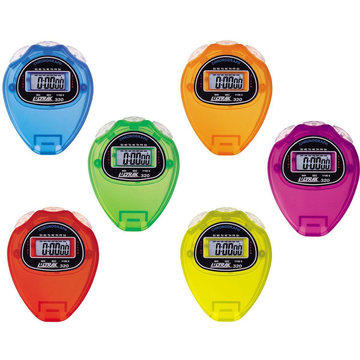Ultrak 320 - Economical Sport Stopwatches - Set of 6 - Forza Sports