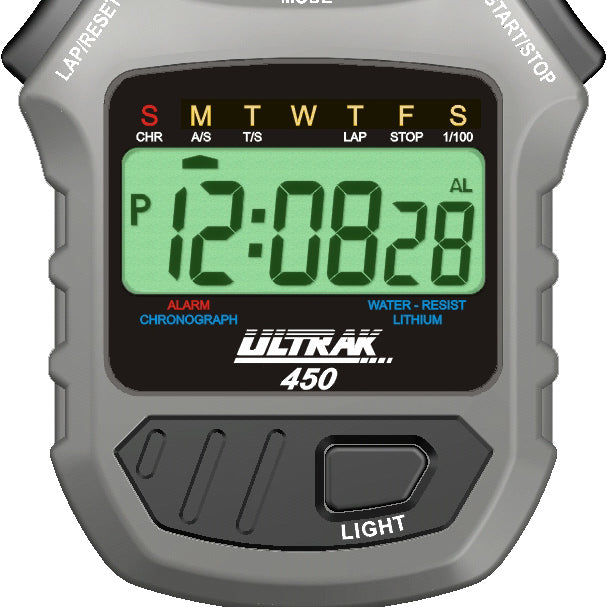 Ultrak 450 Cumulative Split Stopwatch with Electro Luminescent Display Ultrak