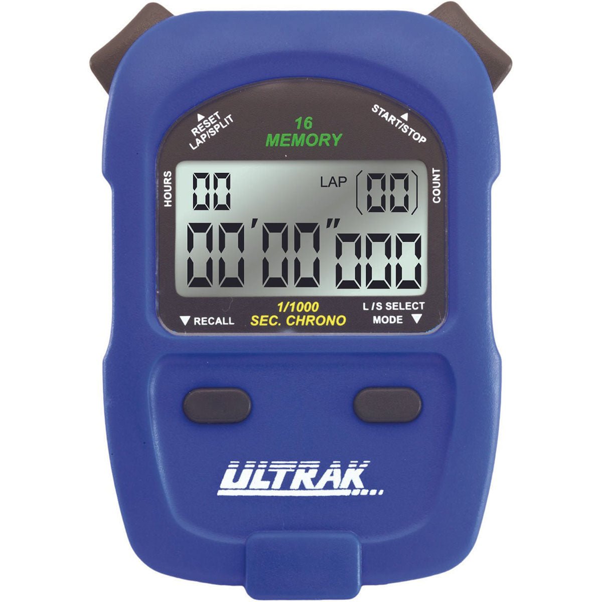Ultrak 460 - 16 Lap or Cumulative Split Memory Stopwatch - Forza Sports