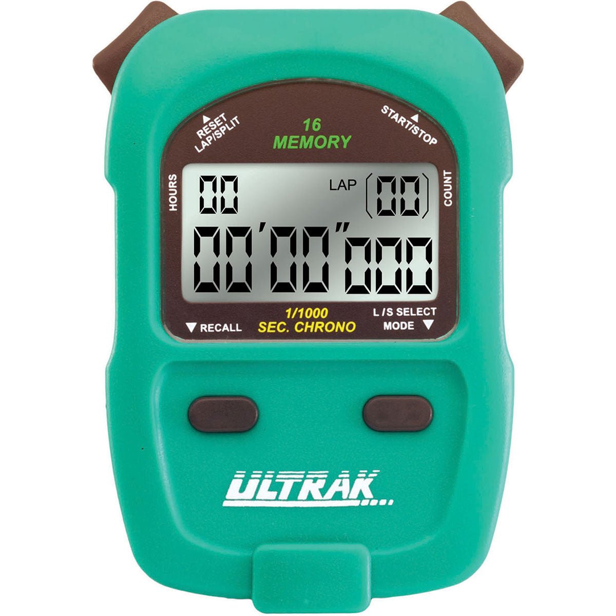 Ultrak 460 - 16 Lap or Cumulative Split Memory Stopwatch - Forza Sports