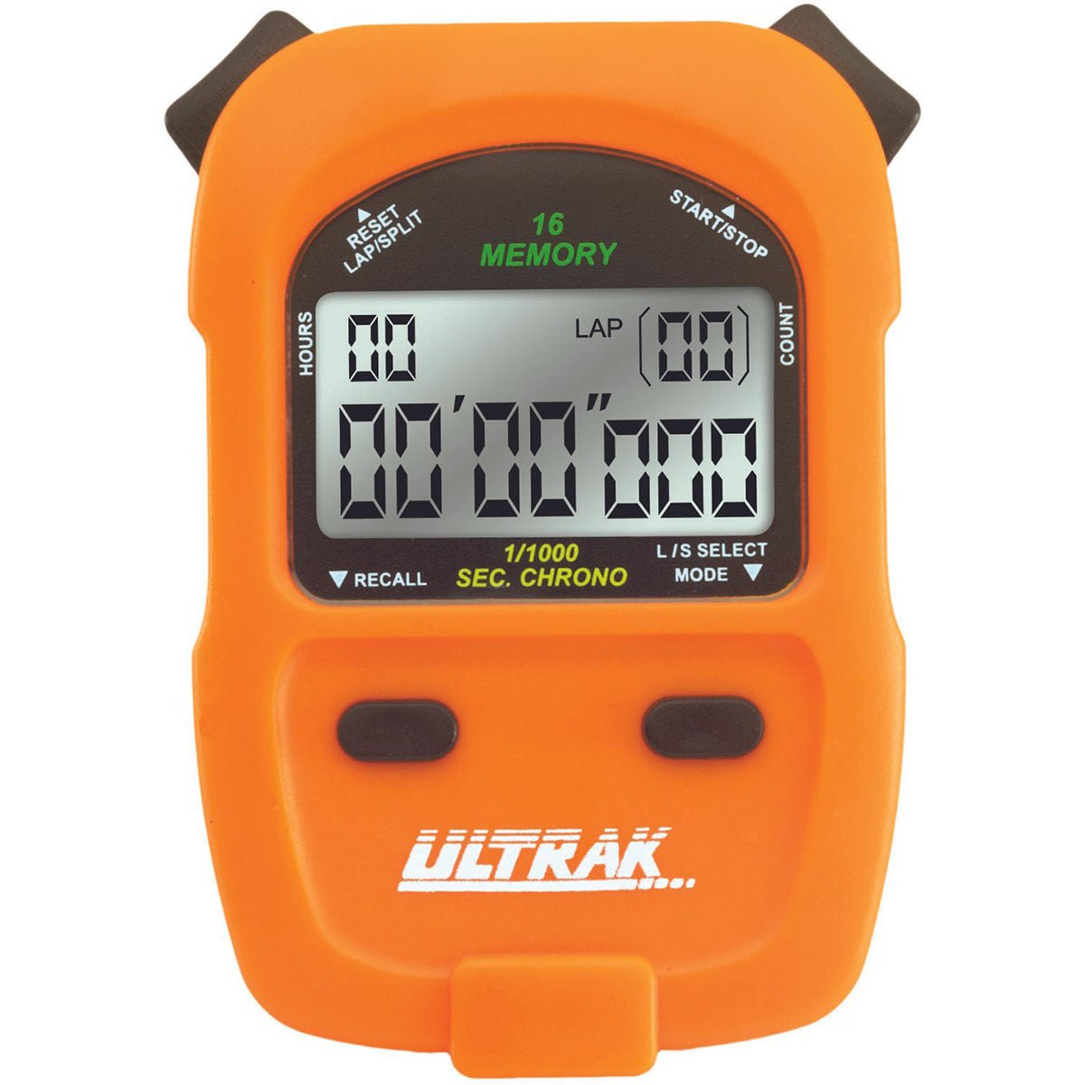 Ultrak 460 - 16 Lap or Cumulative Split Memory Stopwatch - Forza Sports