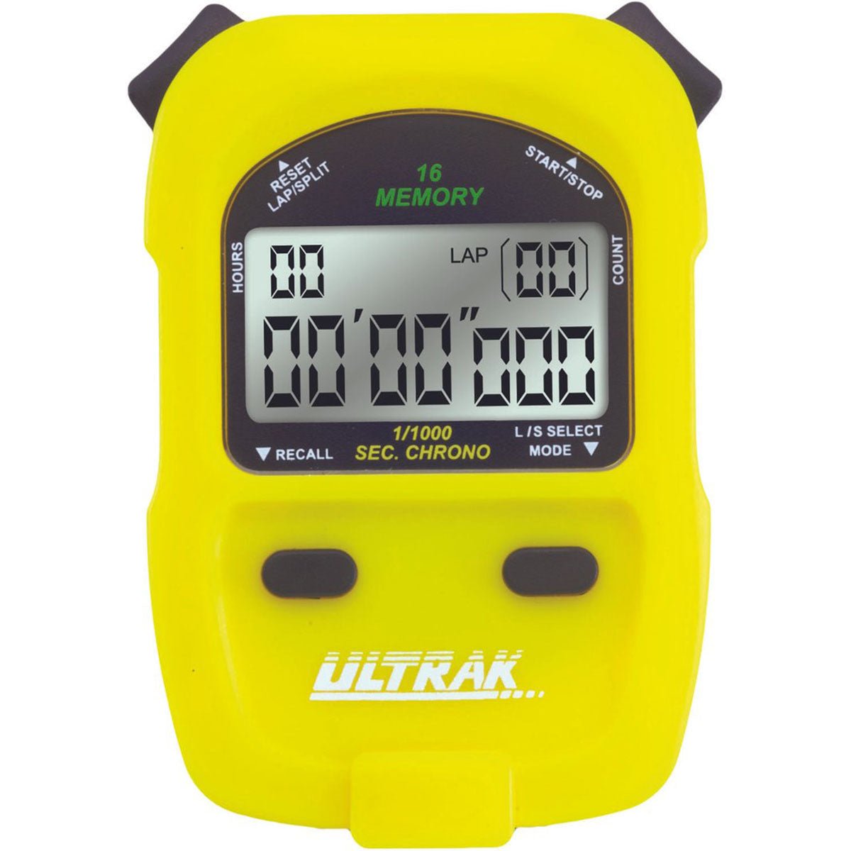 Ultrak 460 - 16 Lap or Cumulative Split Memory Stopwatch - Forza Sports