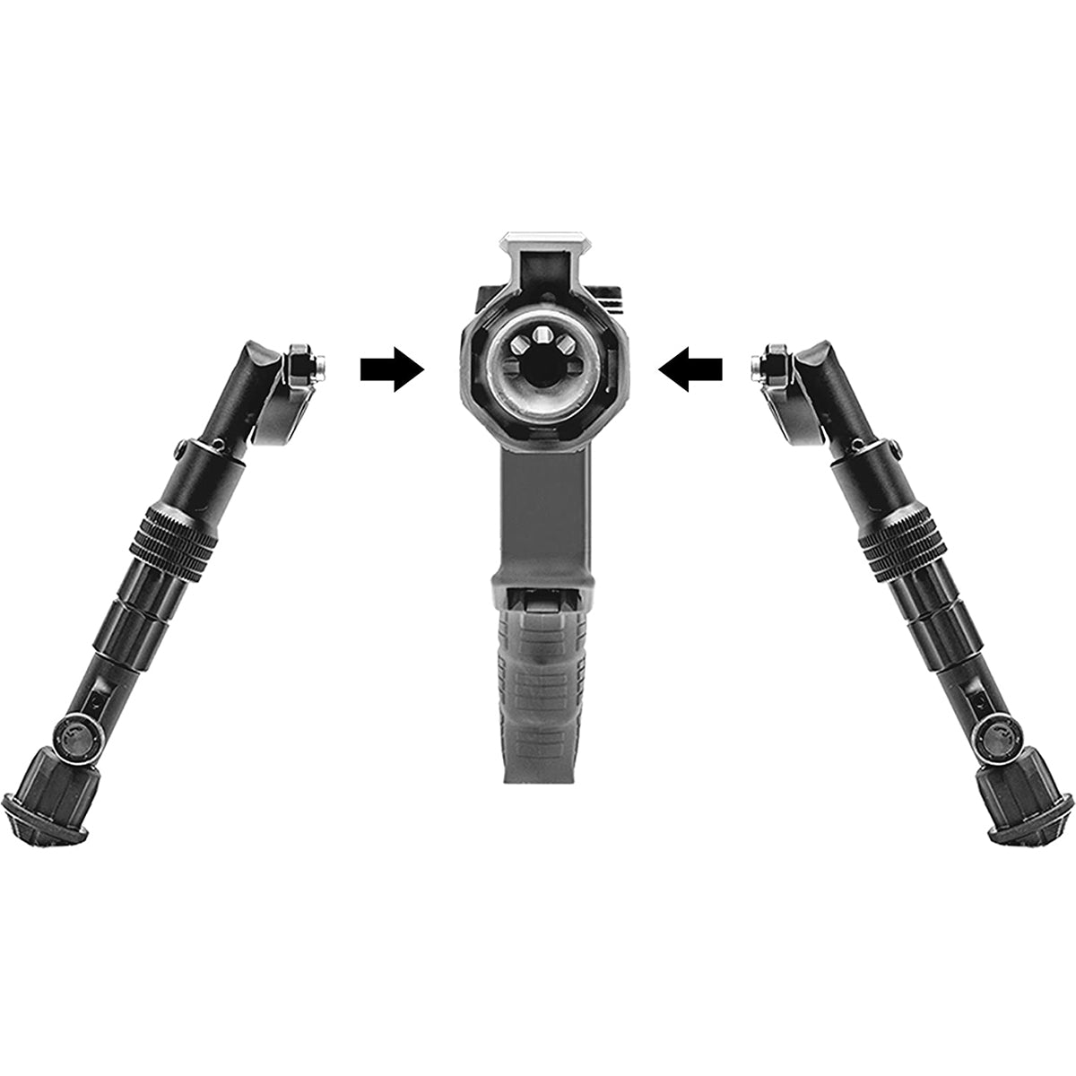 UTG Recon Flex M - LOK Bipod - Matte Black - Forza Sports