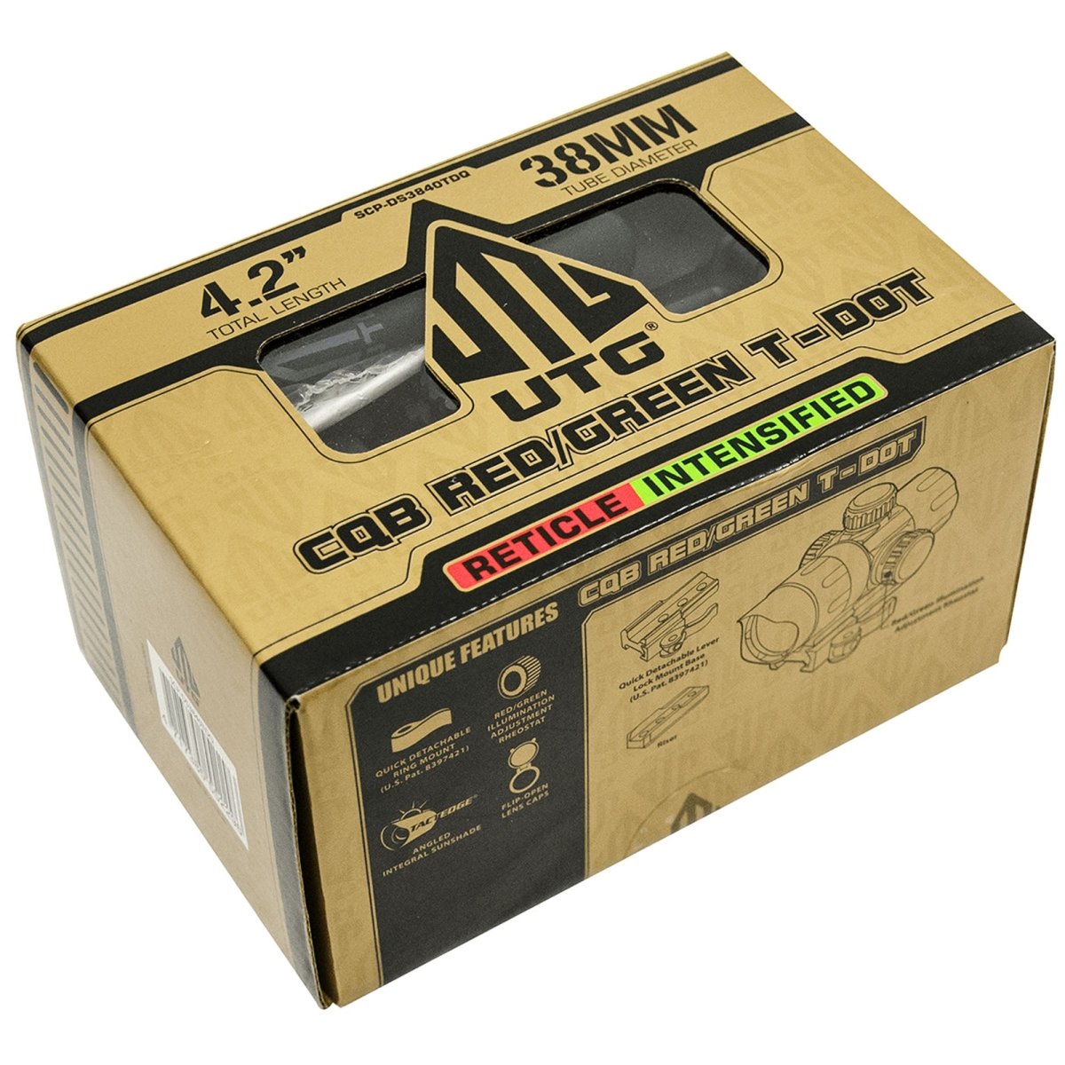 UTG 4.2" ITA Red/Green T - Dot with QD Mount, Riser Adaptor - Forza Sports