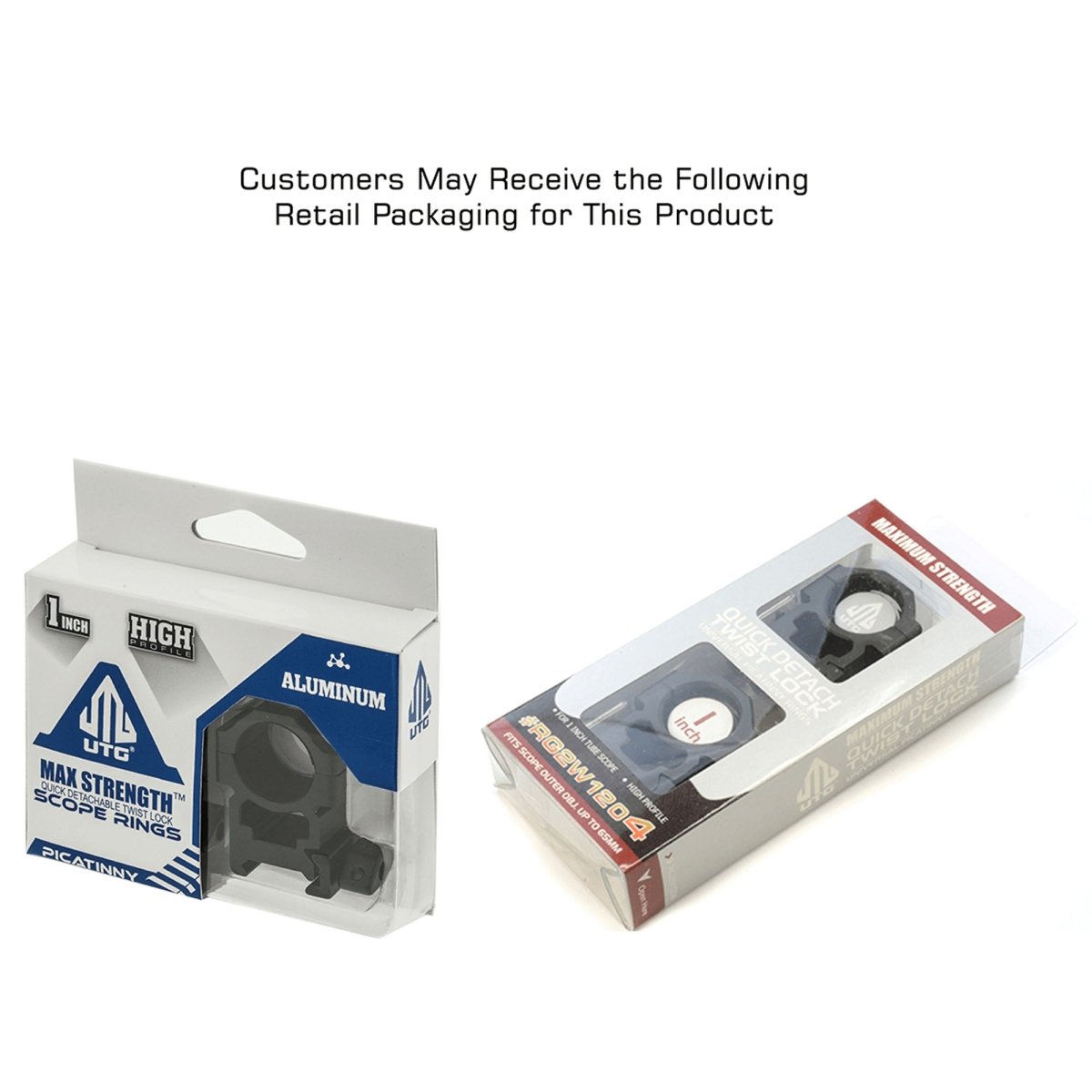 UTG 1" Picatinny Scope Rings with QD Twist Lock - Forza Sports
