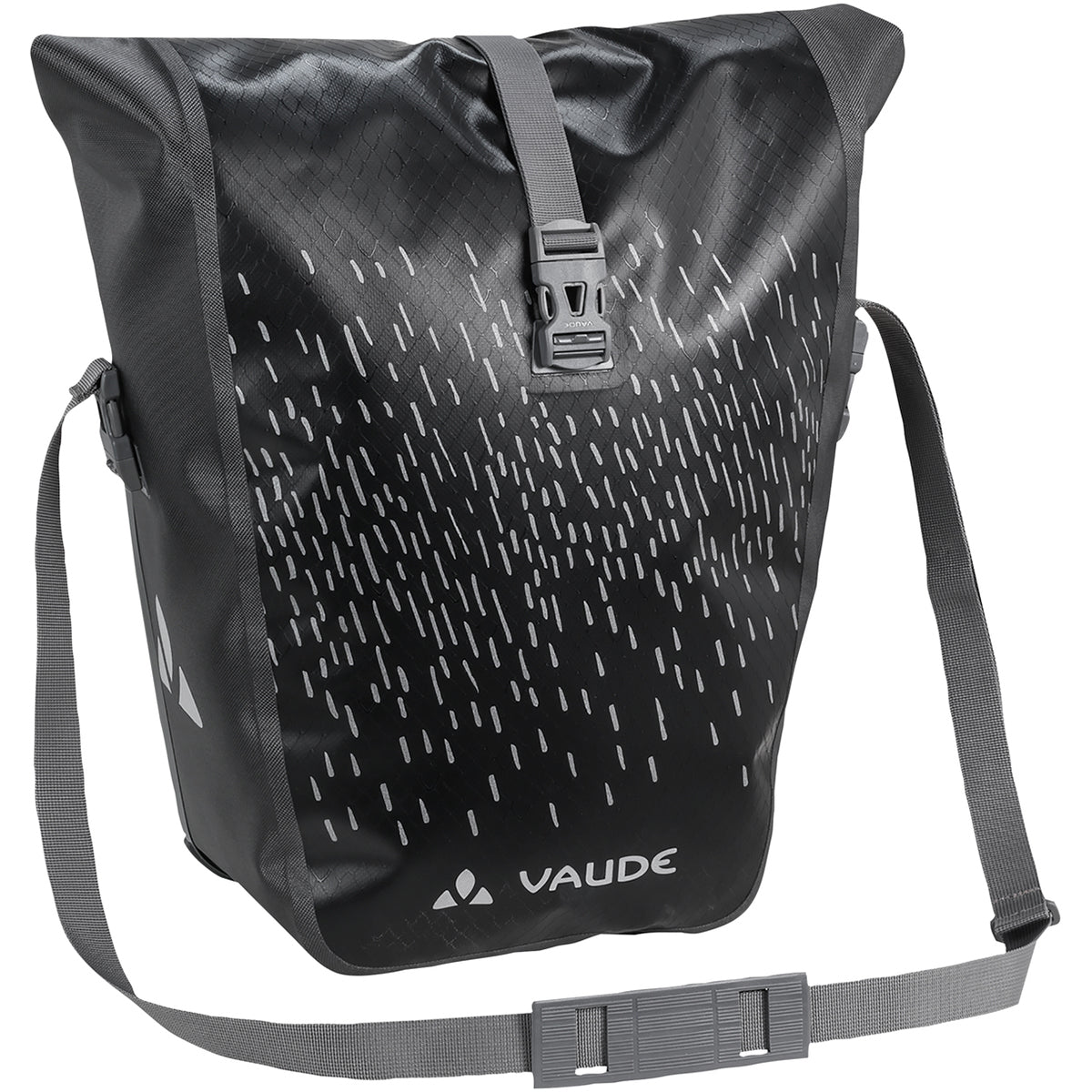 Vaude Aqua Back Luminum Single Rear Bike Pannier - Black - Forza Sports