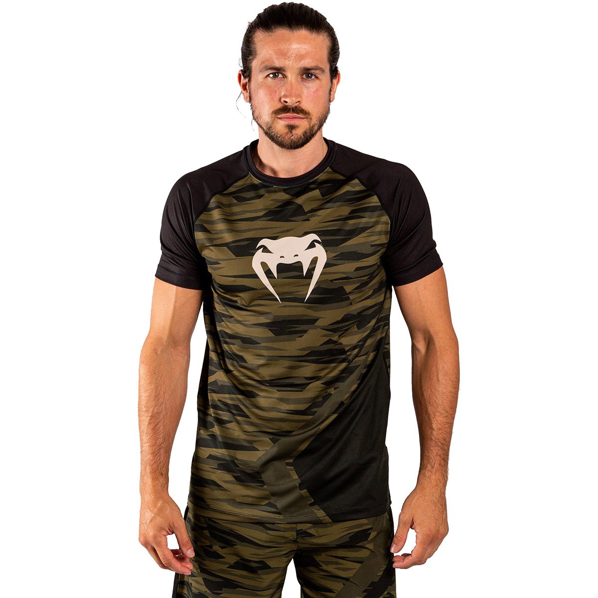 Venum Contender 5.0 Dry Tech T-Shirt - Khaki Camo - Forza Sports