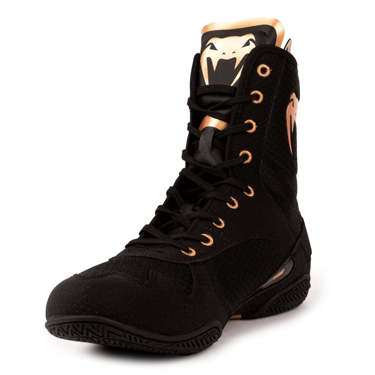 Venum Elite Boxing Shoes - Black/Bronze - Forza Sports