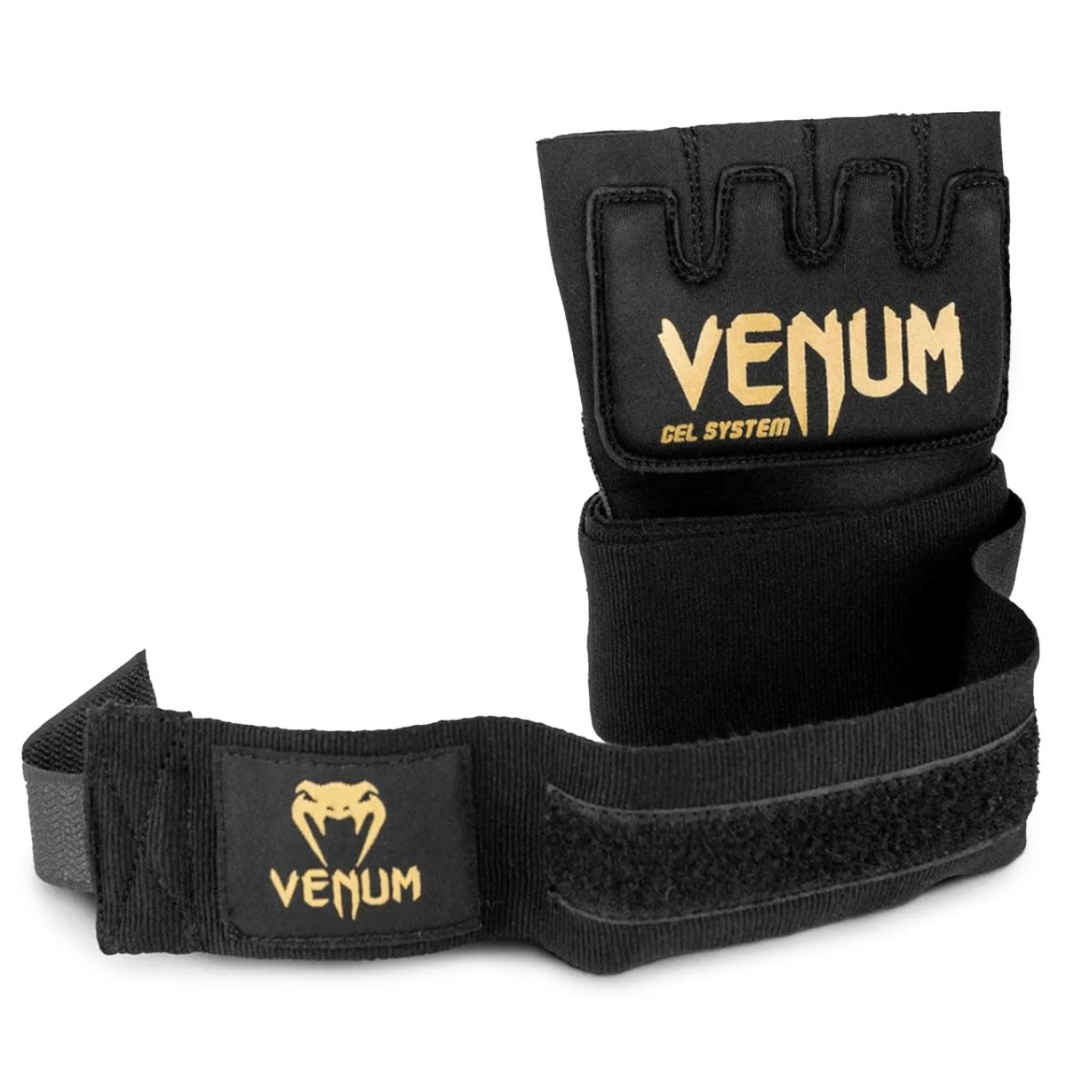 Venum Kontact Boxing Gel Glove Wraps - Black/Gold - Forza Sports