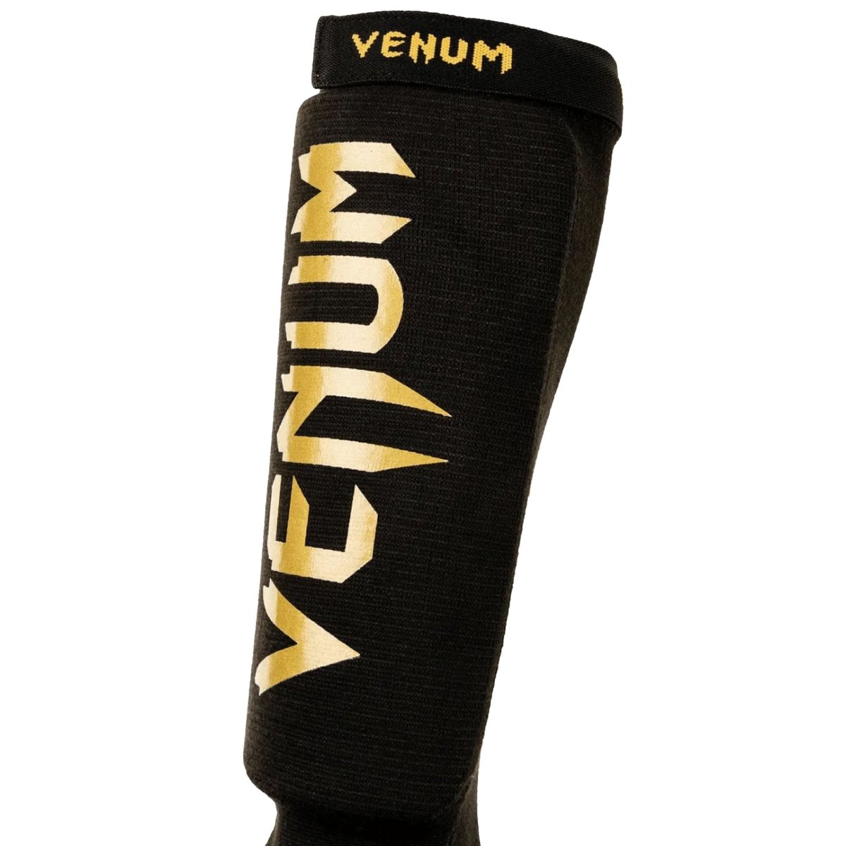 Venum Kontact Protective MMA Shin Instep Guards - Black/Gold - Forza Sports