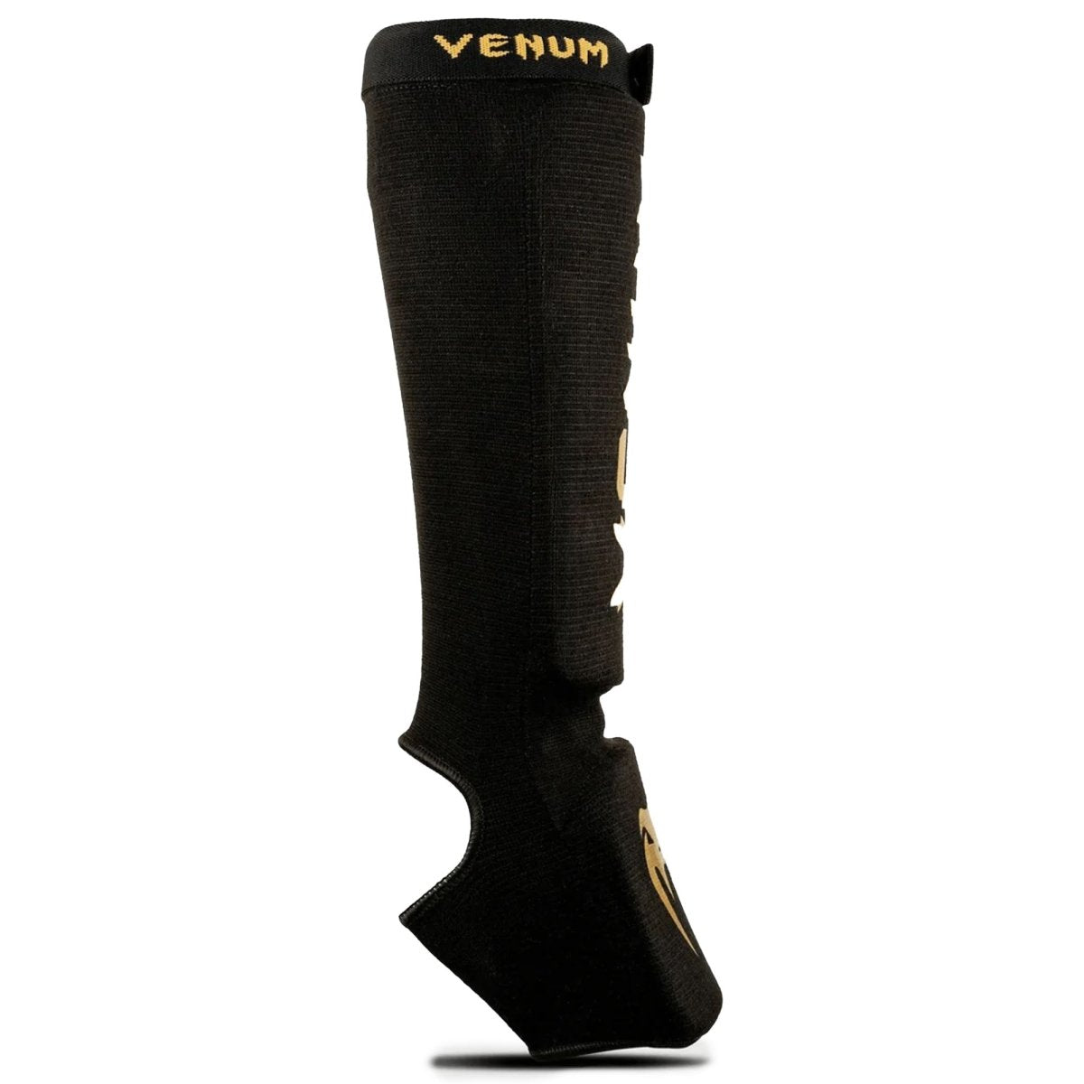 Venum Kontact Protective MMA Shin Instep Guards - Black/Gold - Forza Sports