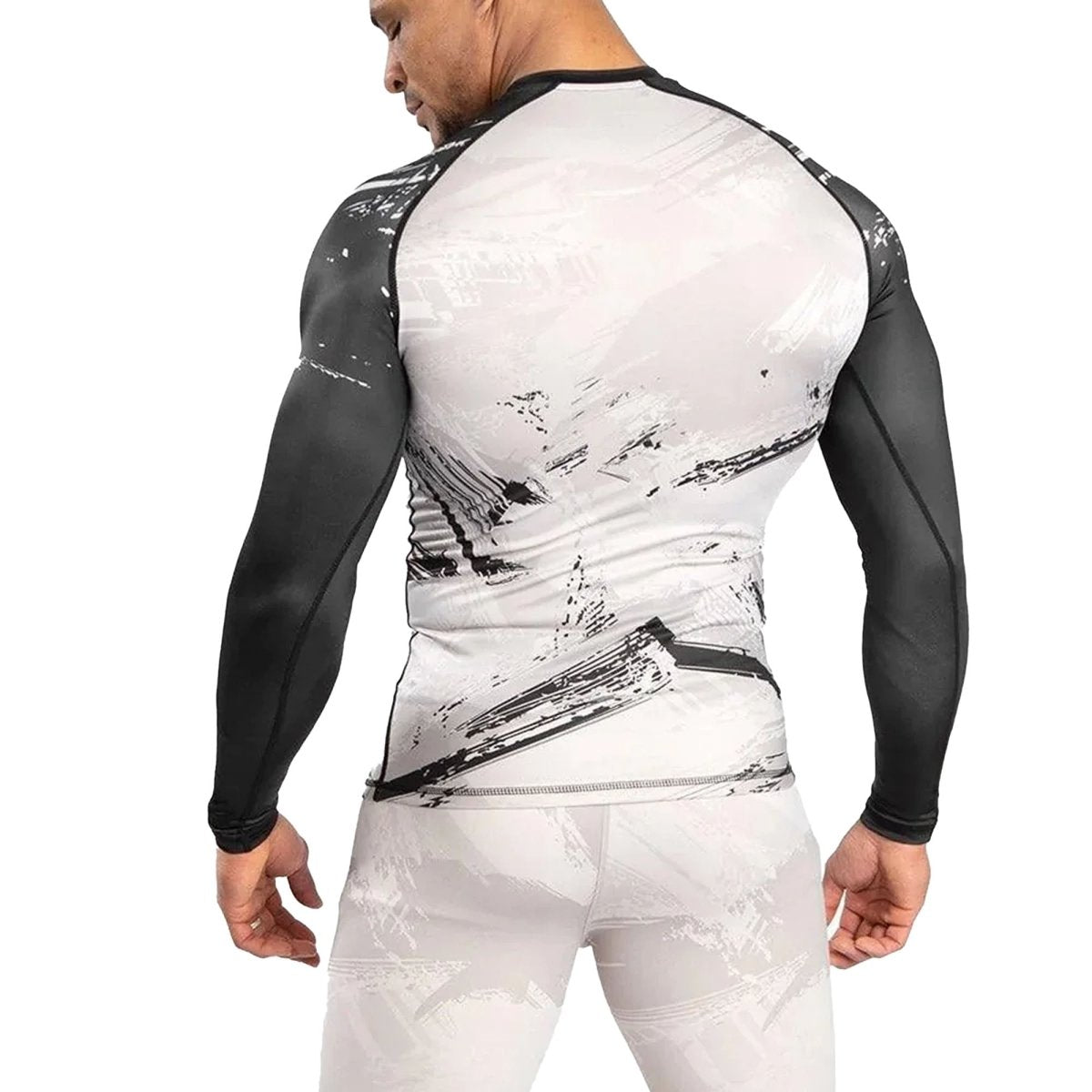 Venum UFC Authentic Fight Week 2.0 Long Sleeve Rashguard - Sand/Black - Forza Sports