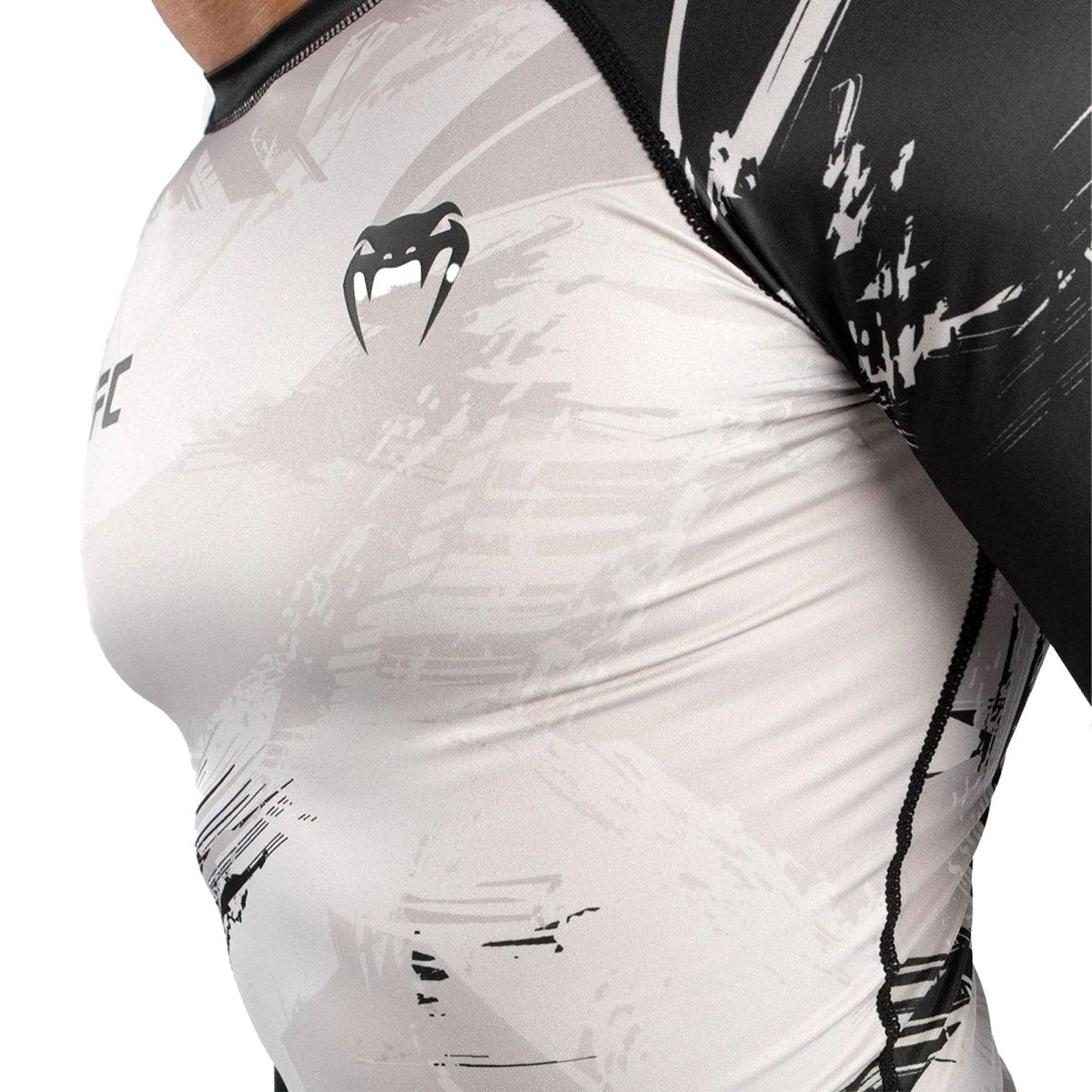 Venum UFC Authentic Fight Week 2.0 Long Sleeve Rashguard - Sand/Black - Forza Sports
