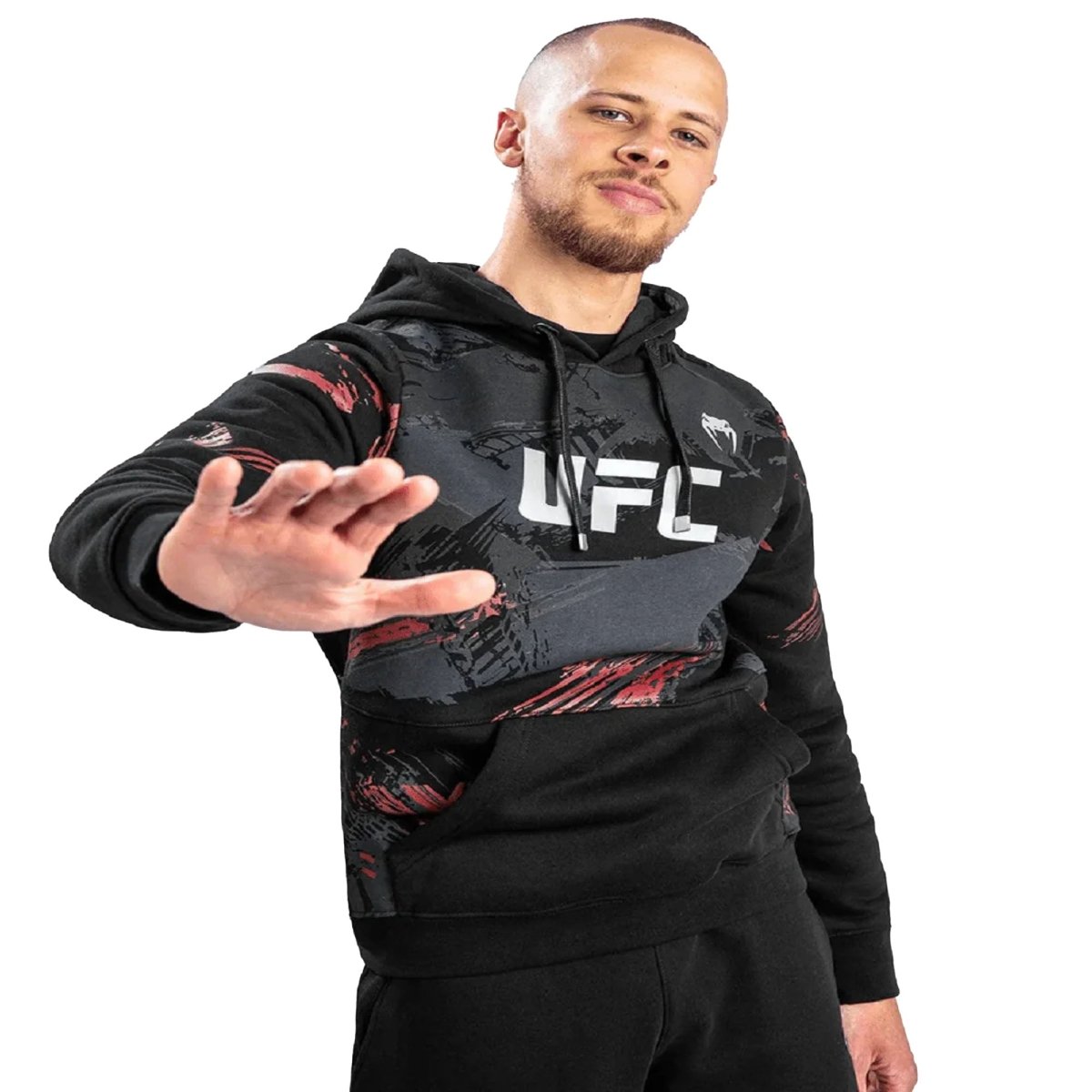 Venum UFC Authentic Fight Week 2.0 Pullover Hoodie - Black/Red - Forza Sports