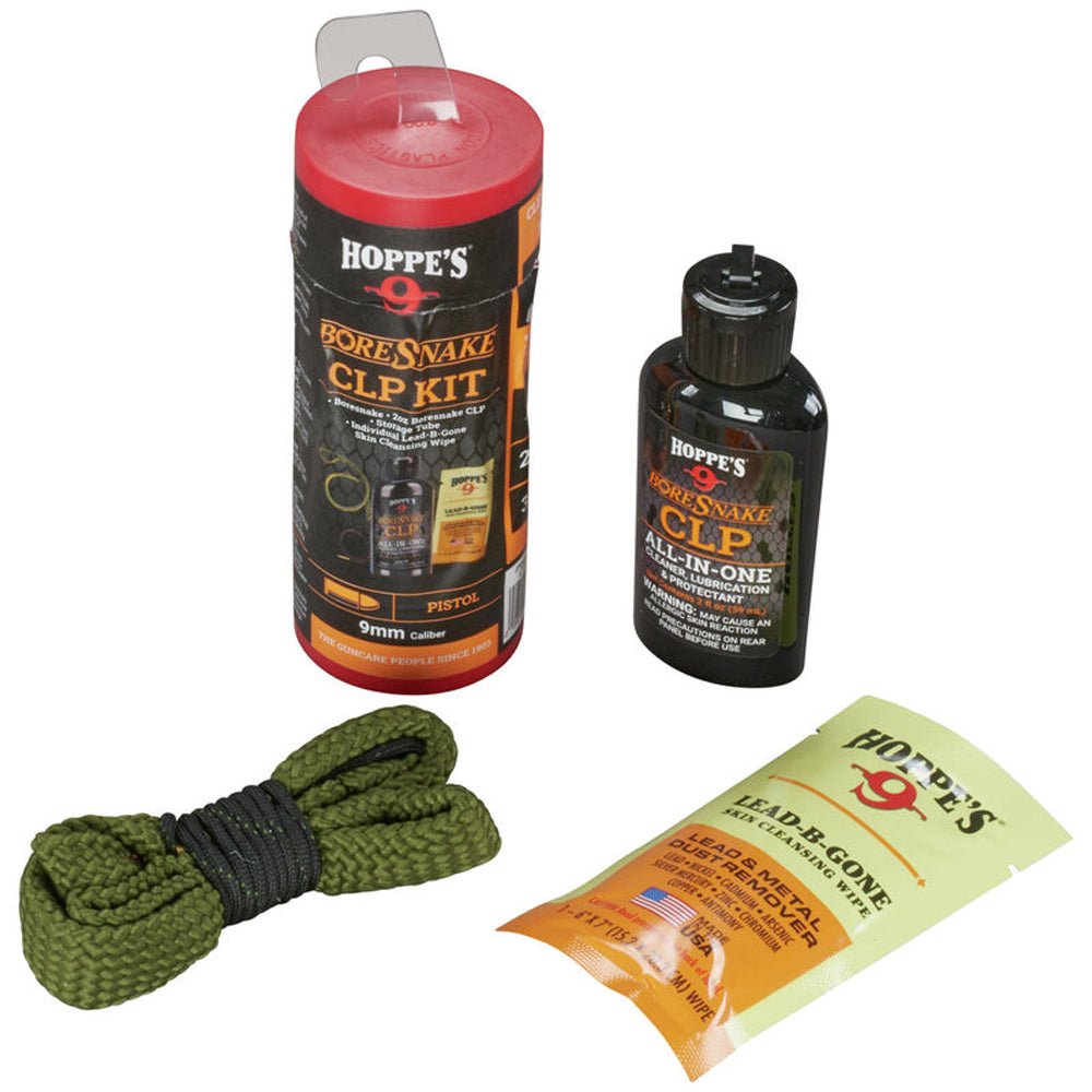 Hoppe's Boresnake CLP 9mm Pistol Barrel Cleaning Kit - Forza Sports