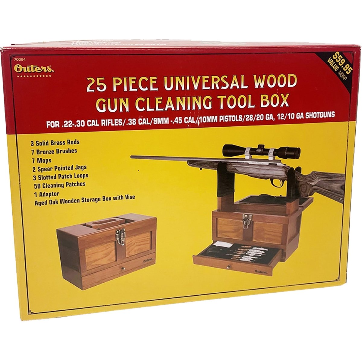 Outers 25 - Piece Universal Wooden Chest Cleaning Kit - Forza Sports