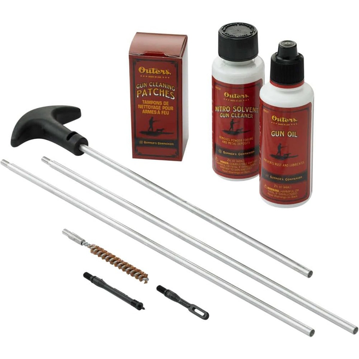Outers Aluminum Rod Universal Cleaning Kit Box with Brushes - Forza Sports