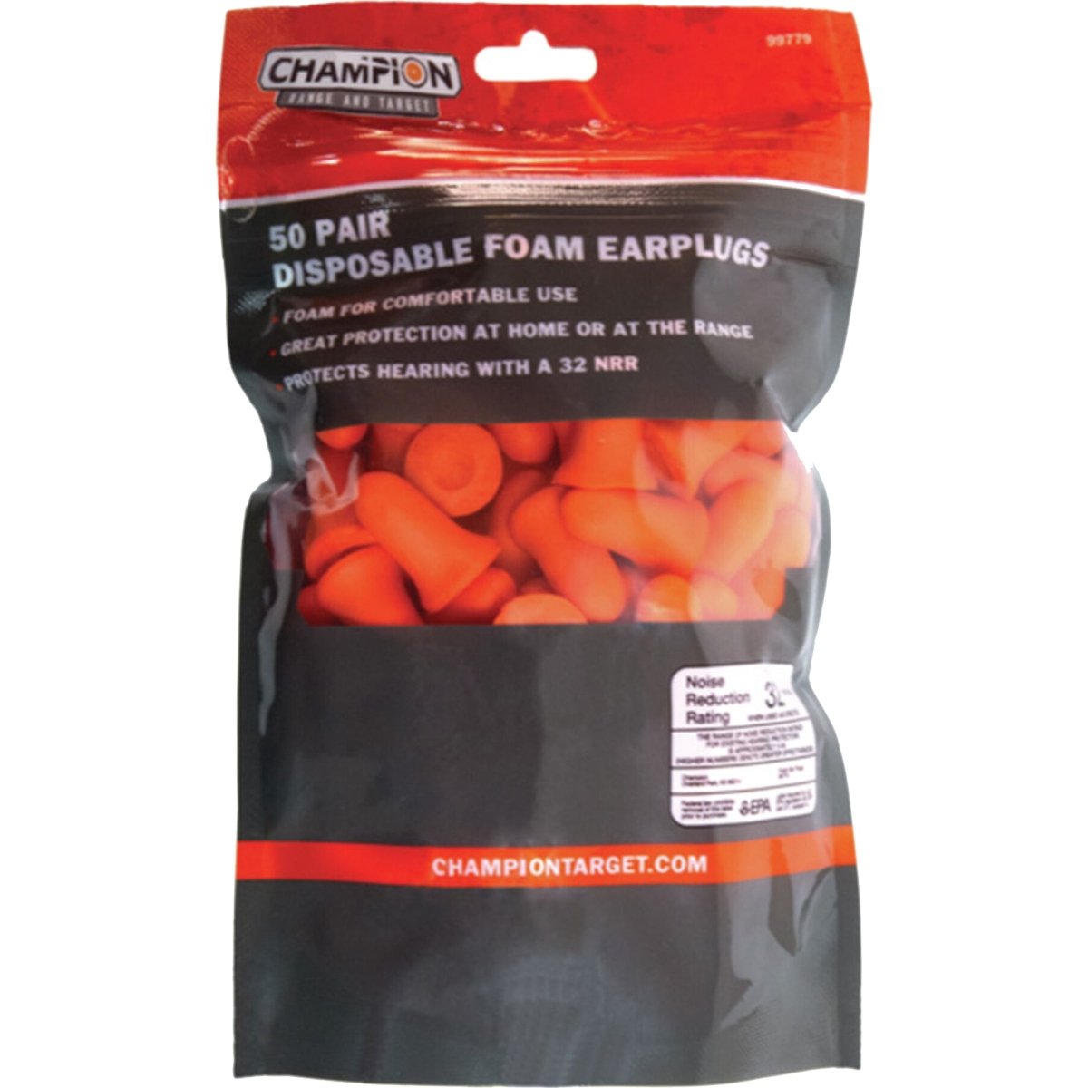 Champion Molded Foam Ear Plugs for Shooting - Forza Sports