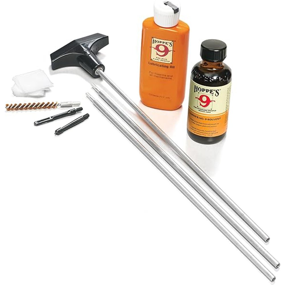 Hoppe's Rifle .22 - .225 Caliber Cleaning Kit with Aluminum Rod - Forza Sports