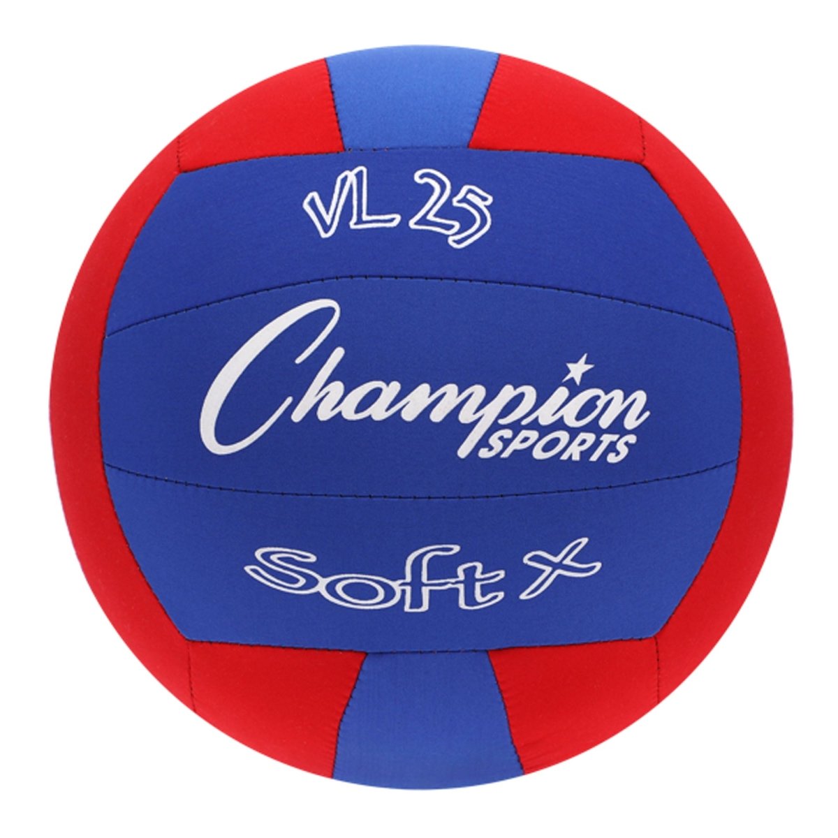 Champion Sports VL25 Rhino Skin® Soft X Volleyball - Red/Blue - Forza Sports