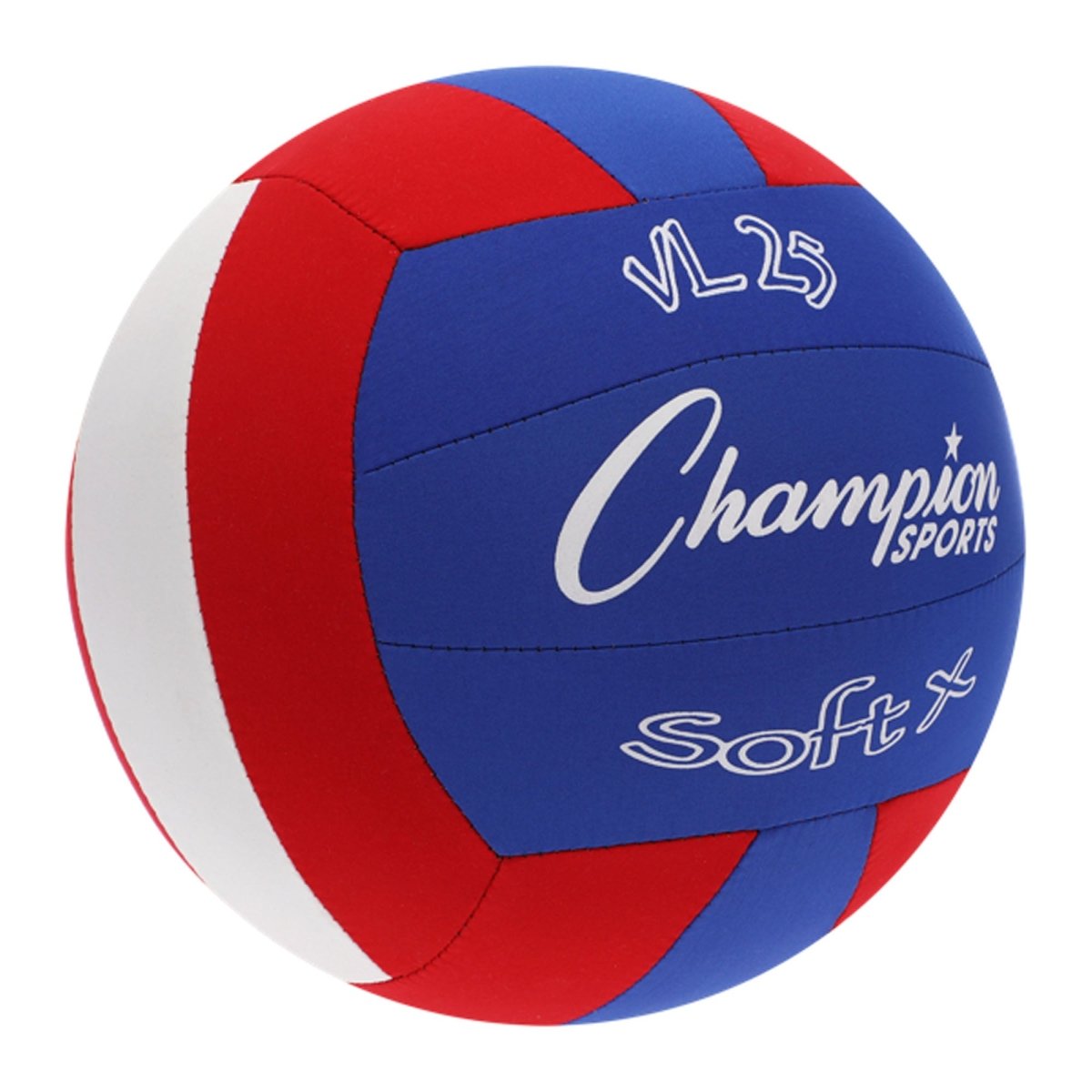 Champion Sports VL25 Rhino Skin® Soft X Volleyball - Red/Blue - Forza Sports