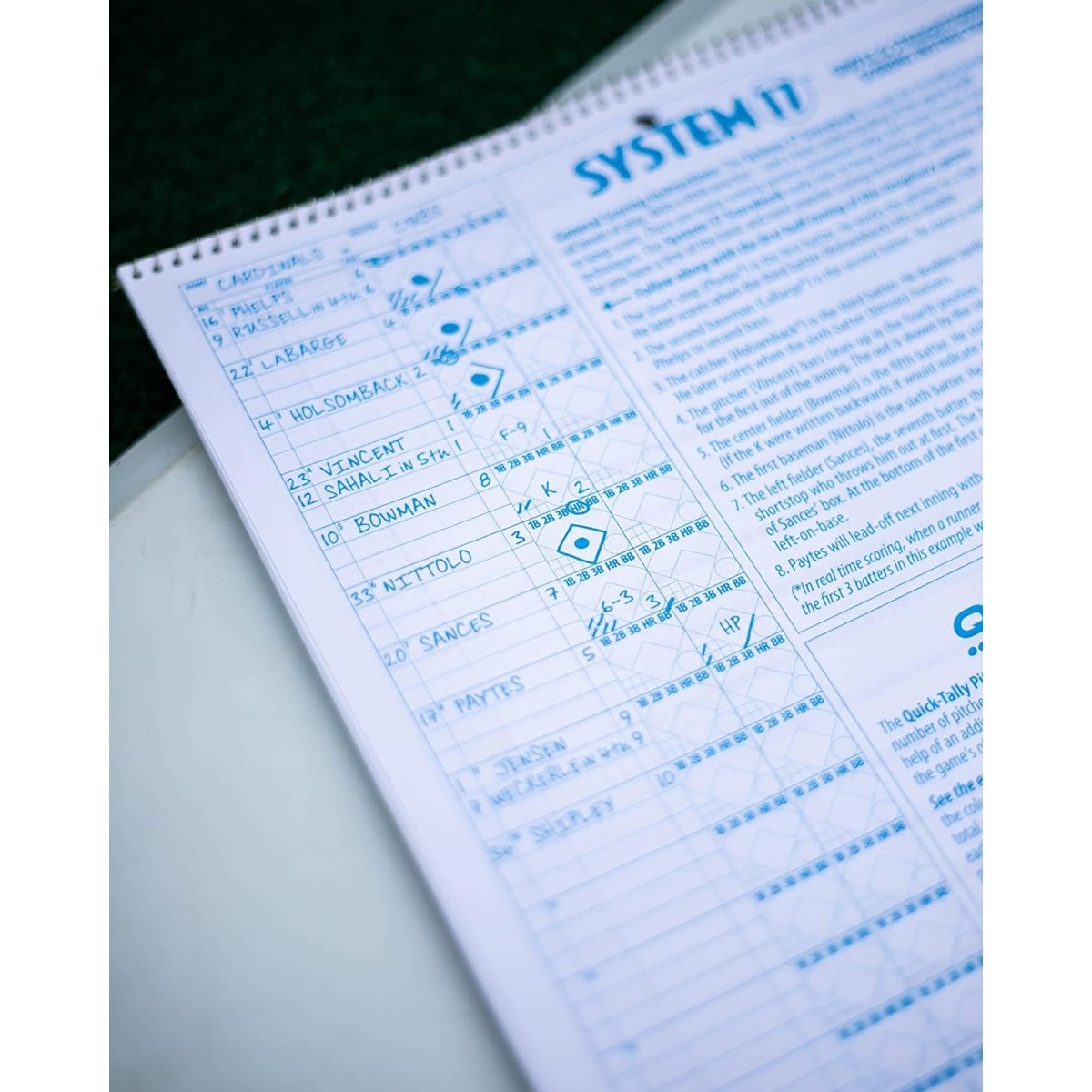 Rawlings System - 17 Deluxe Baseball/Softball Scorebook - Forza Sports