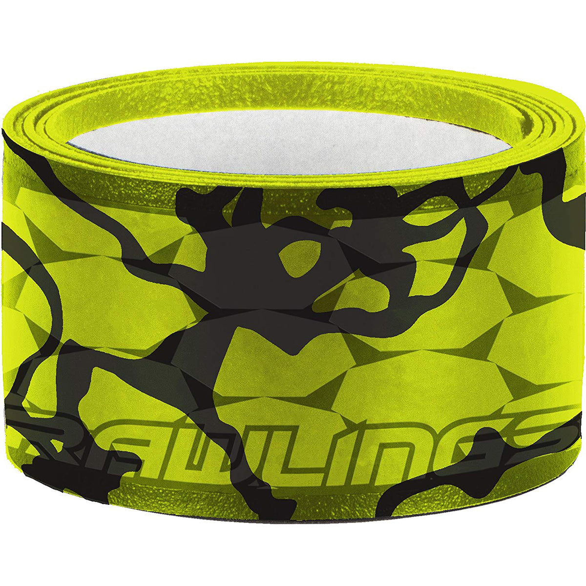 Yellow wristband with black graphics and 'Rawlings' branding on a white background - Forza Sports
