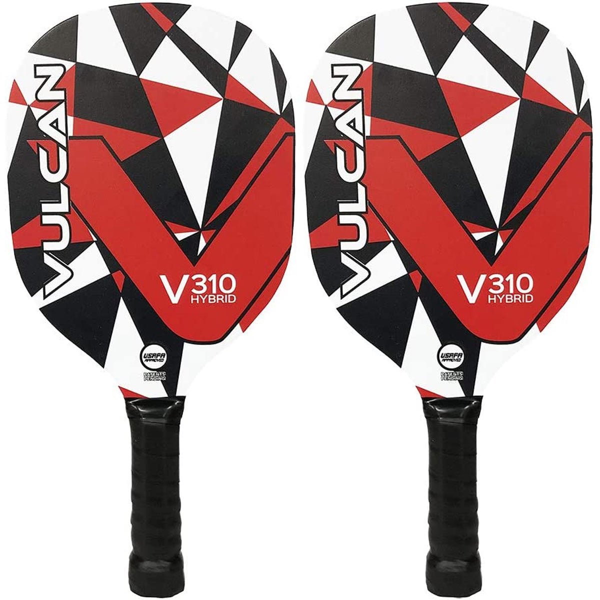 Vulcan V310 Starter Pickleball 2 - Paddle Set - Rouge Red Geo - Forza Sports