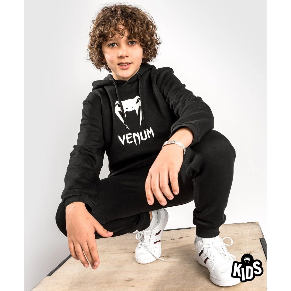 Venum Kid's Classic Pullover Hoodie - Black - Forza Sports