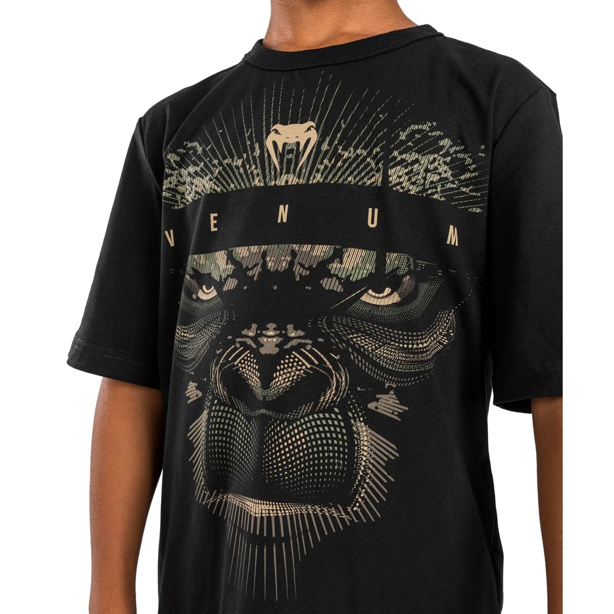 Venum Kid's Gorilla Jungle T-Shirt - Sand/Black - Forza Sports