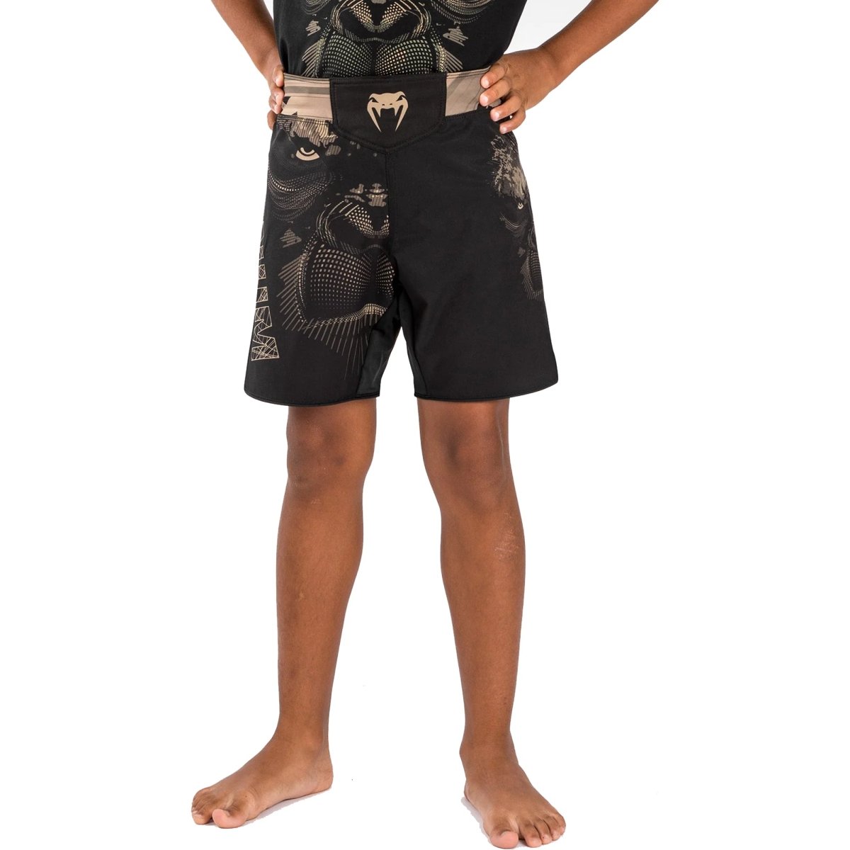 Venum Kid's Gorilla Jungle Fight Shorts - Sand/Black - Forza Sports