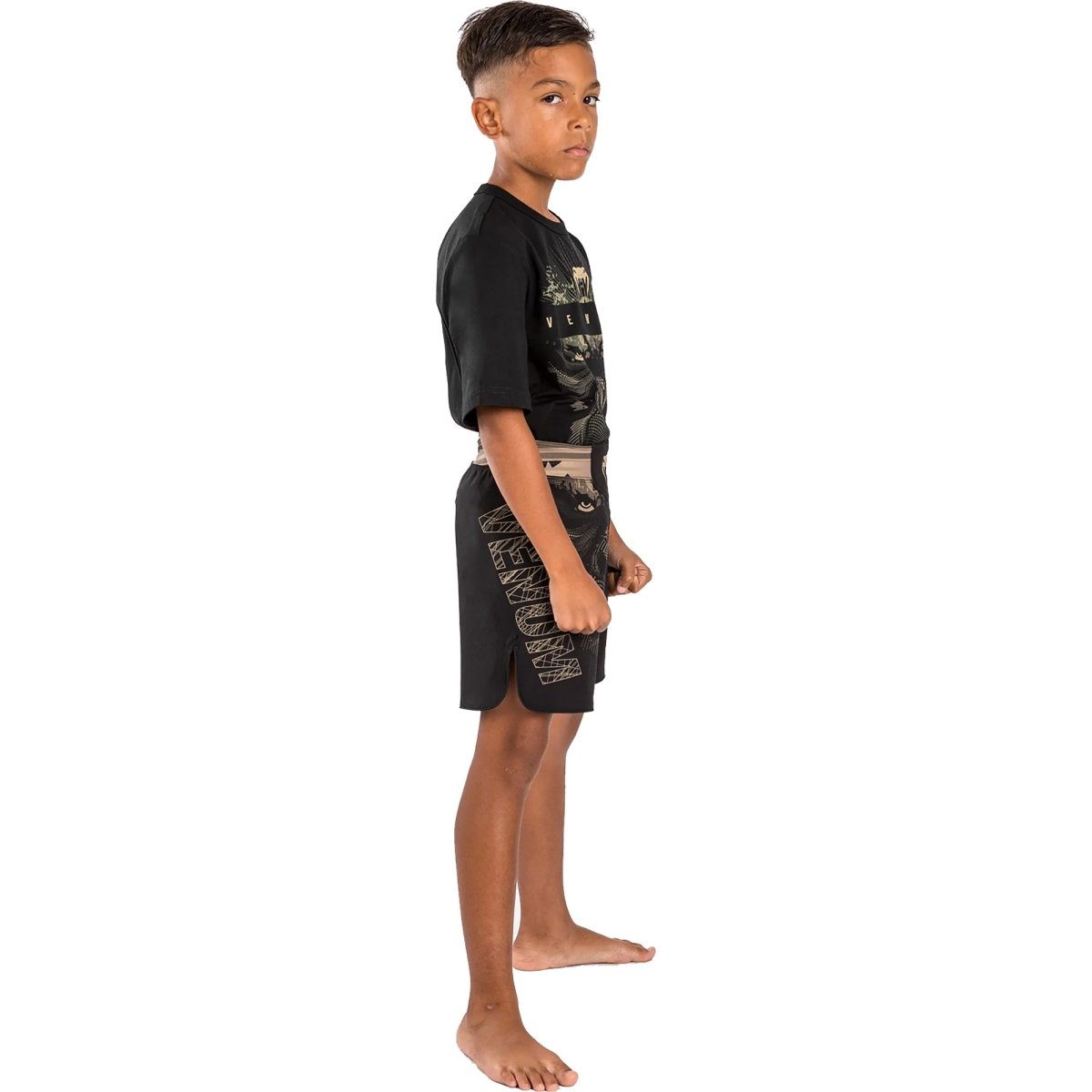 Venum Kid's Gorilla Jungle Fight Shorts - Sand/Black - Forza Sports