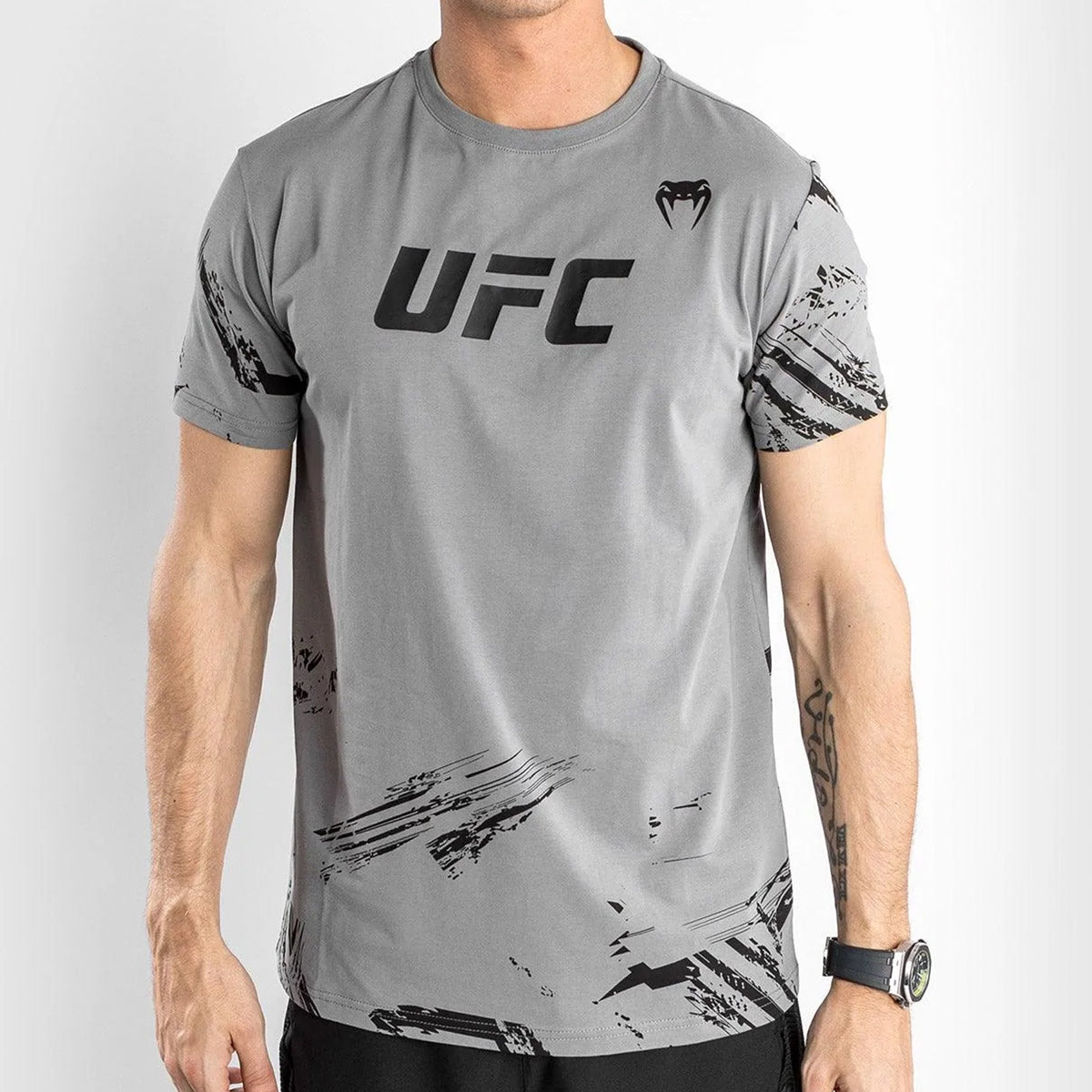 Venum UFC Authentic Fight Week 2.0 T-Shirt - Gray/Black - Forza Sports