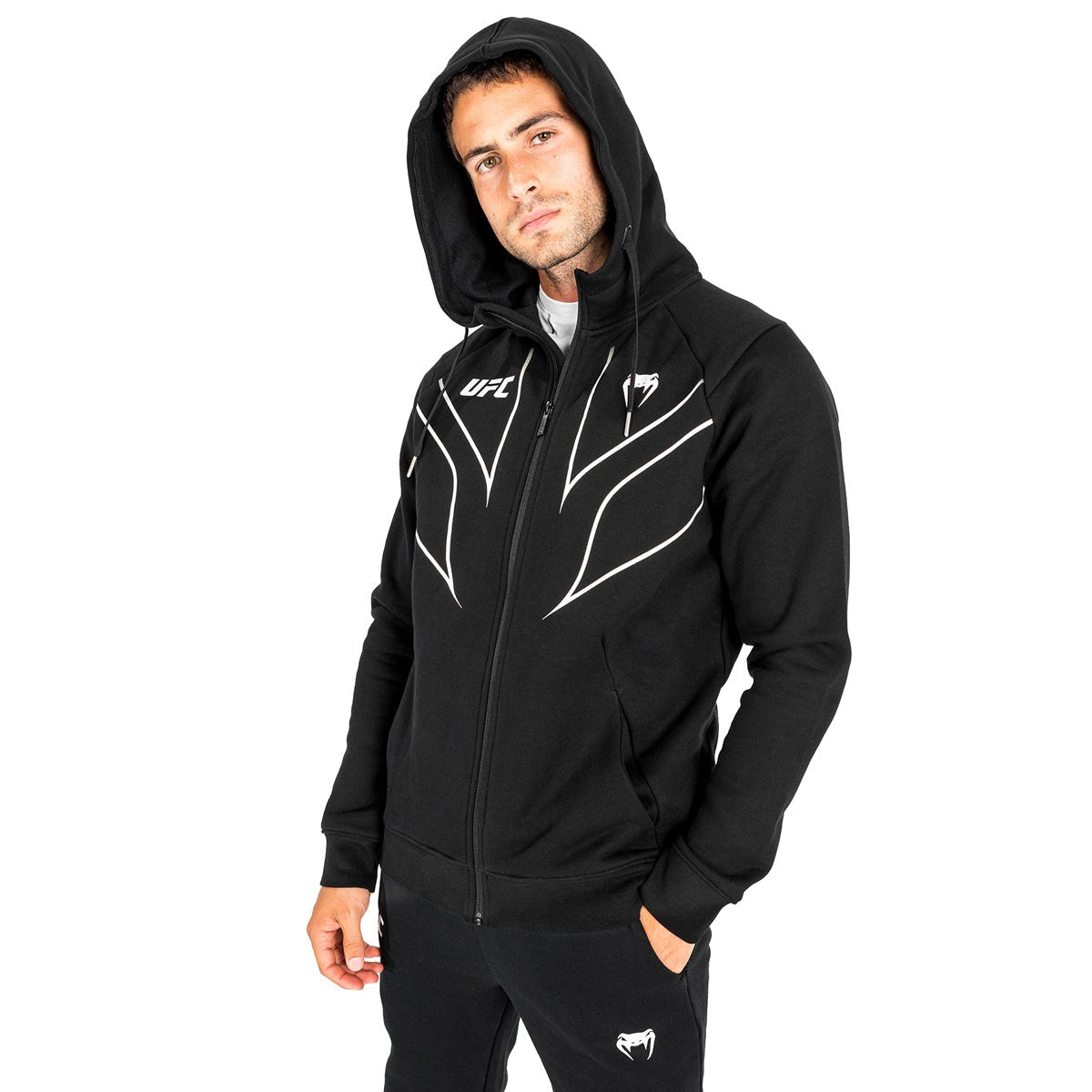 Venum UFC Fight Night 2.0 Replica Full Zip Hoodie - Black - Forza Sports