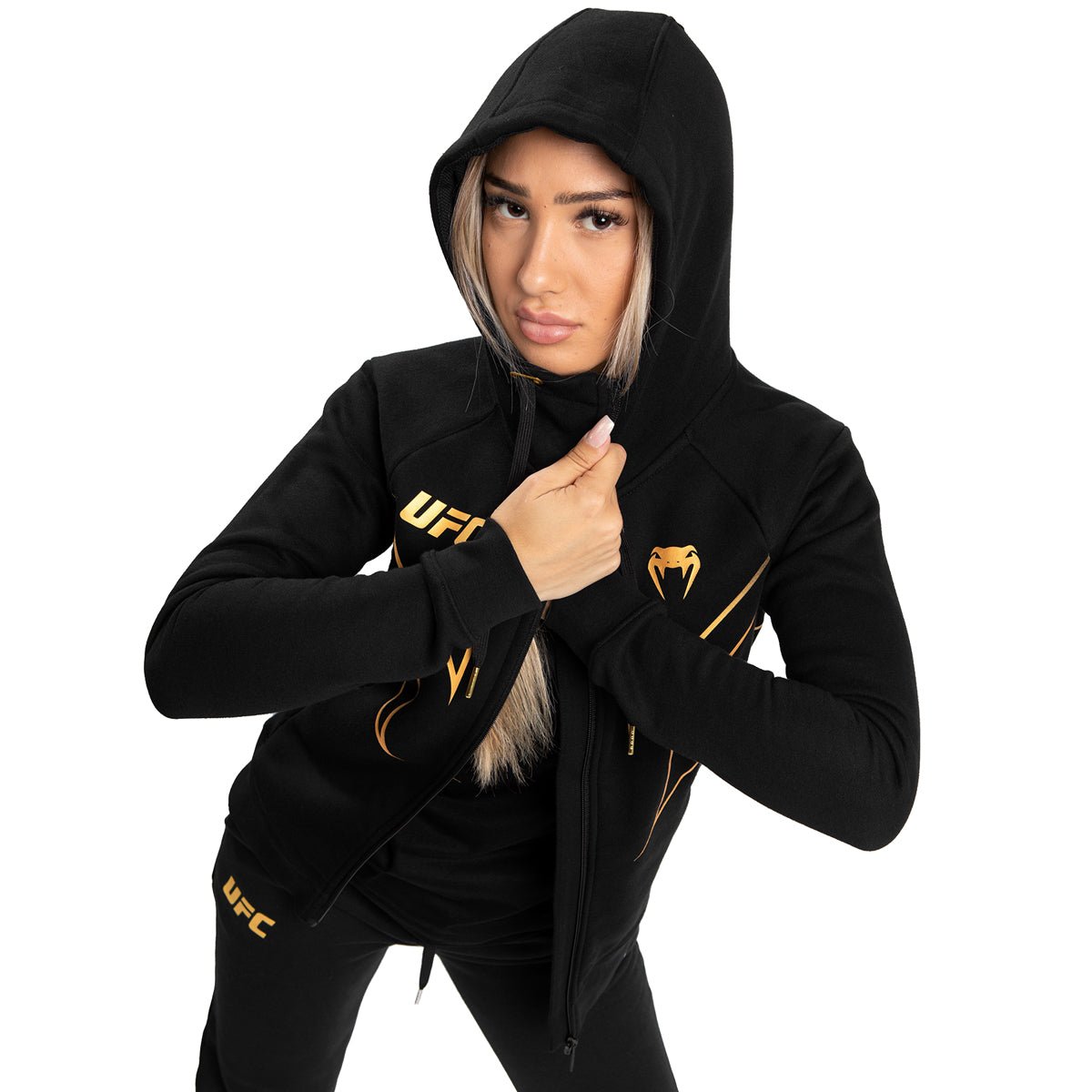 Venum Women's UFC Fight Night 2.0 Replica Full Zip Hoodie - Champion - Forza Sports