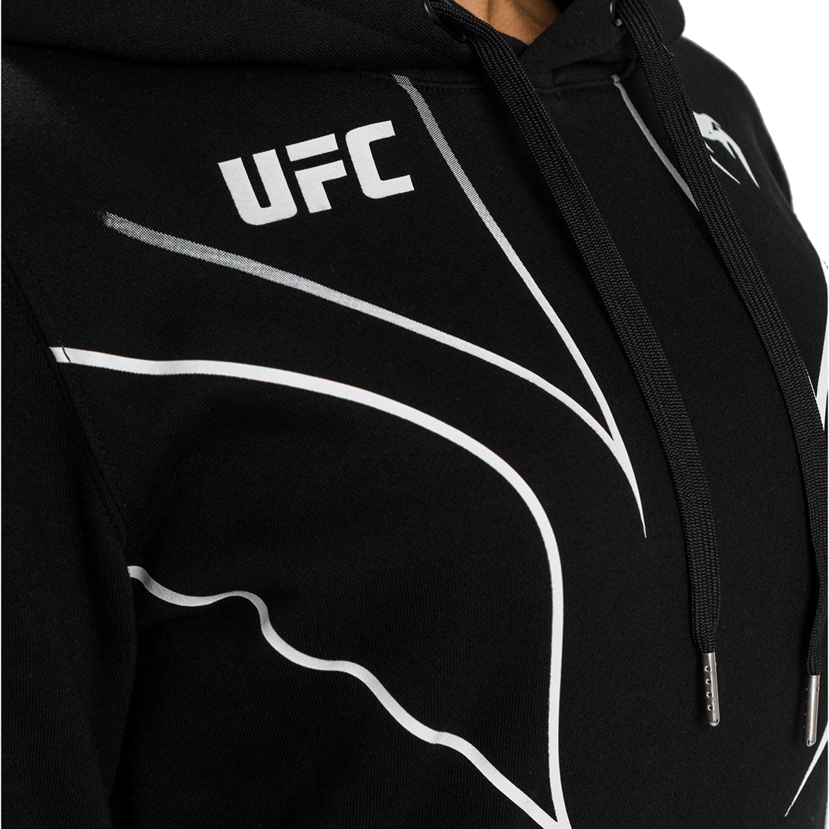 Venum Women's UFC Fight Night 2.0 Replica Pullover Hoodie - Black - Forza Sports