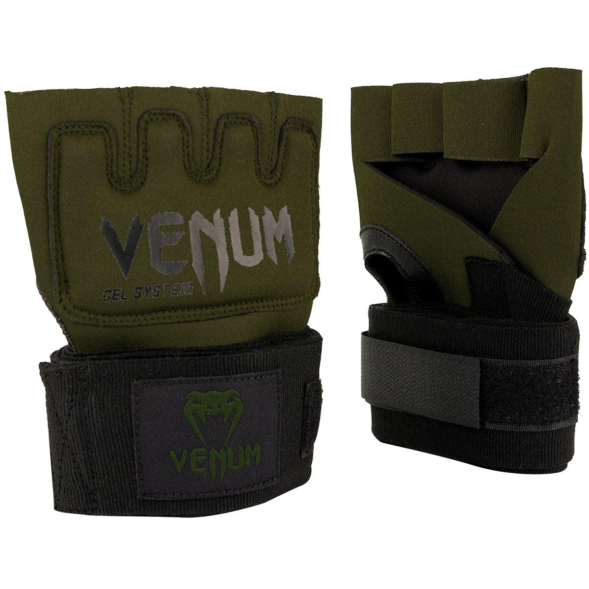 Venum Kontact Boxing Gel Glove Wraps - Khaki/Black - Forza Sports