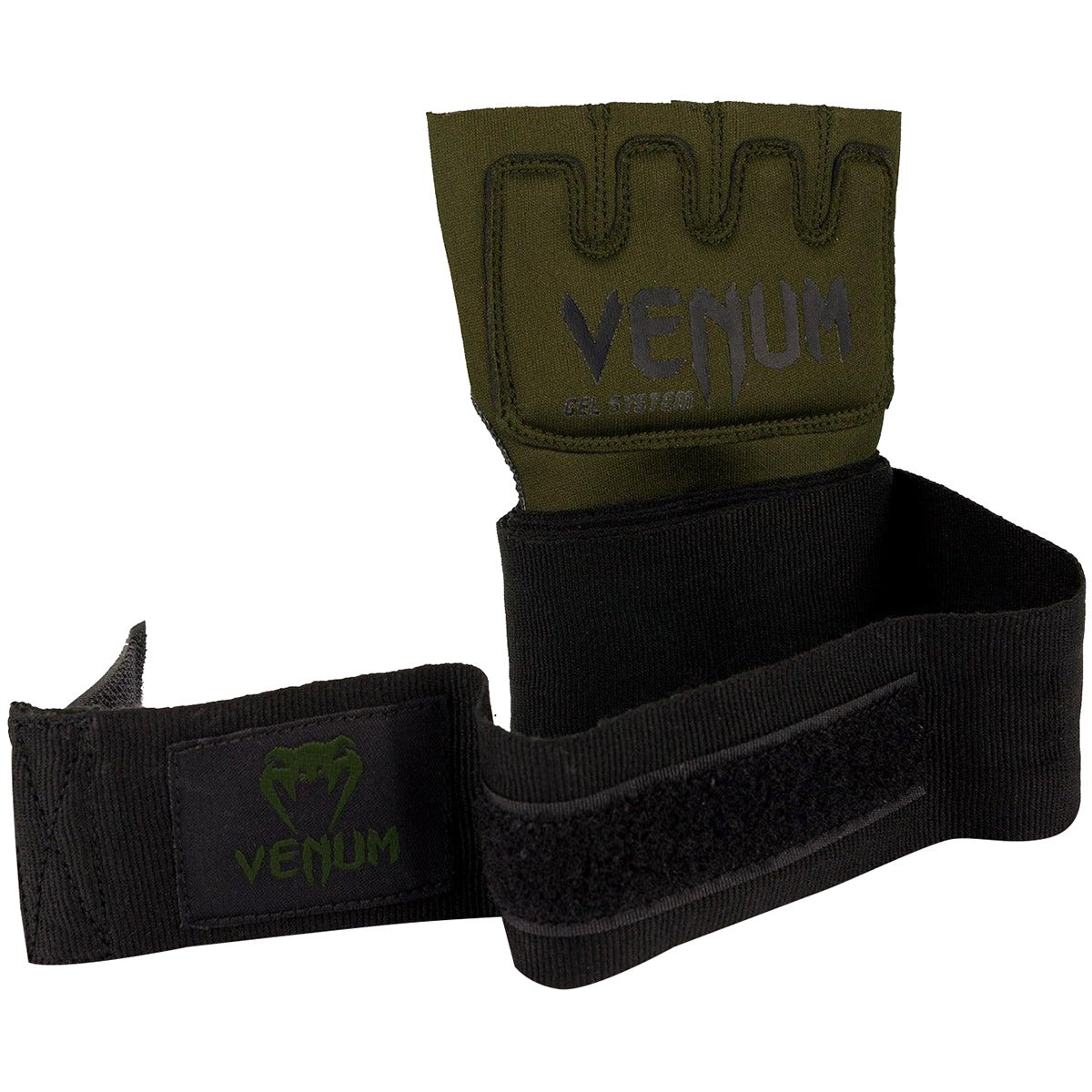 Venum Kontact Boxing Gel Glove Wraps - Khaki/Black - Forza Sports