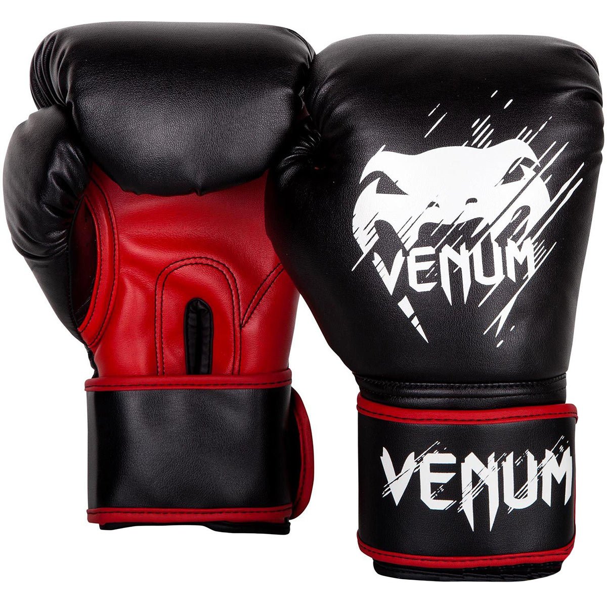Venum Kids Contender Training Boxing Gloves - Black/Red - Forza Sports