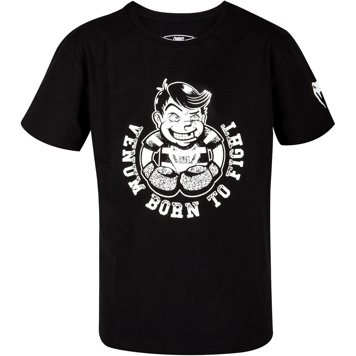 Venum Kids Born to Fight Short Sleeve T-Shirt - Black/White - Forza Sports