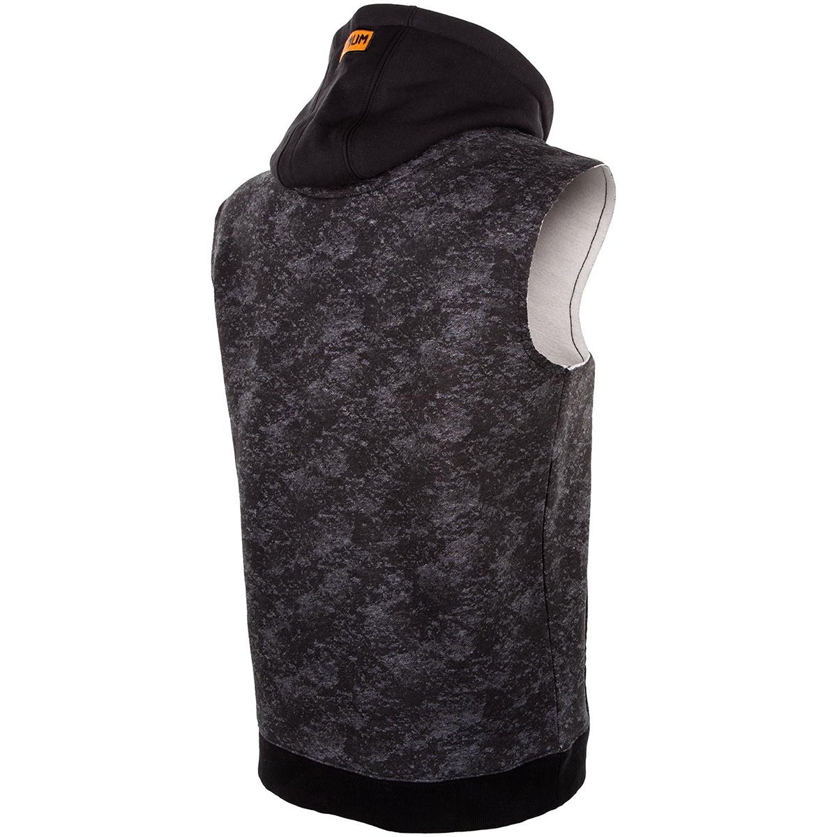 Venum Tramo Zip - Up Sleeveless MMA Hoodie - Black/Gray - Forza Sports