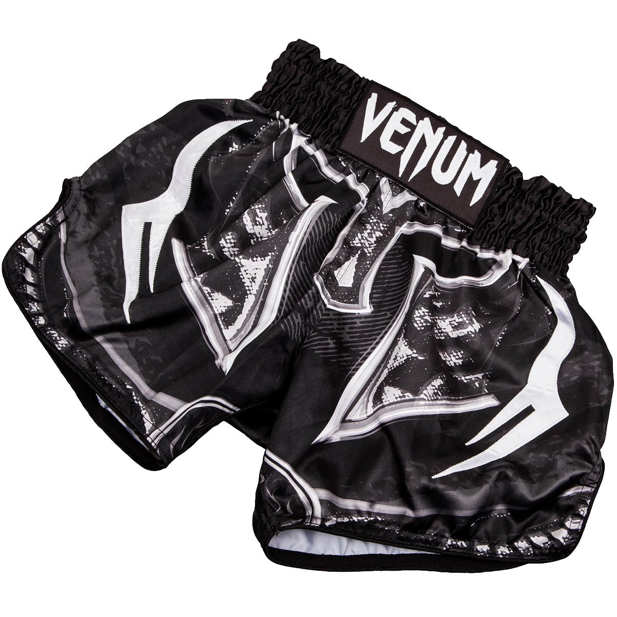 Venum Gladiator 3.0 Lightweight Muay Thai Shorts - Black/White - Forza Sports