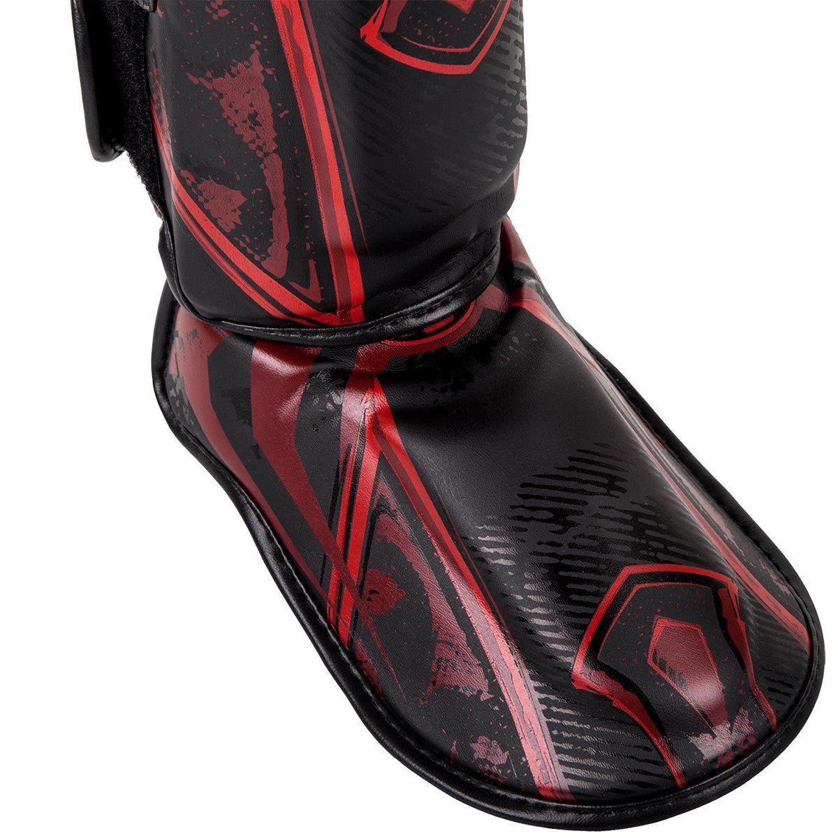 Venum Gladiator 3.0 Protective Shin Guards - Black/Red - Forza Sports