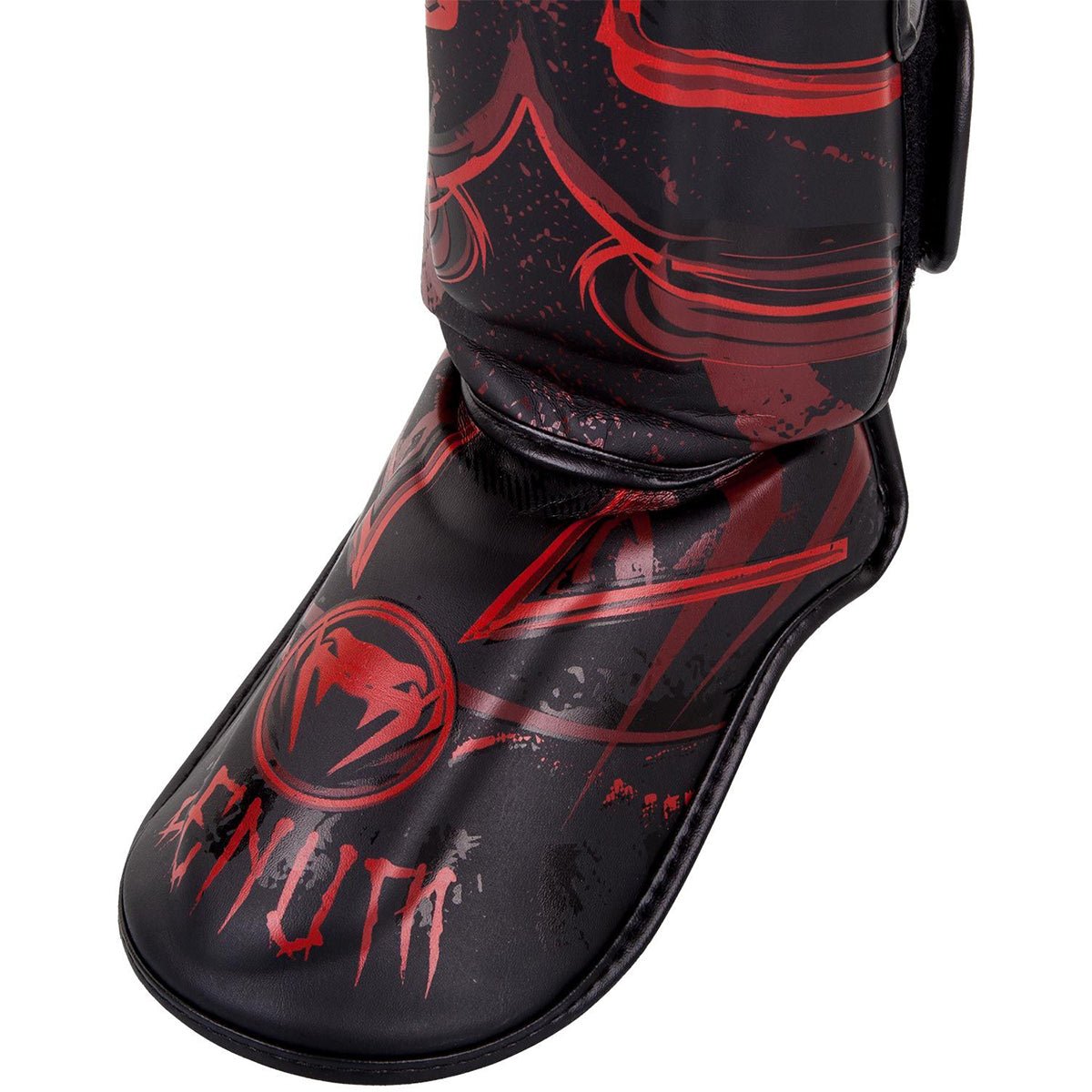 Venum Gladiator 3.0 Protective Shin Guards - Black/Red - Forza Sports