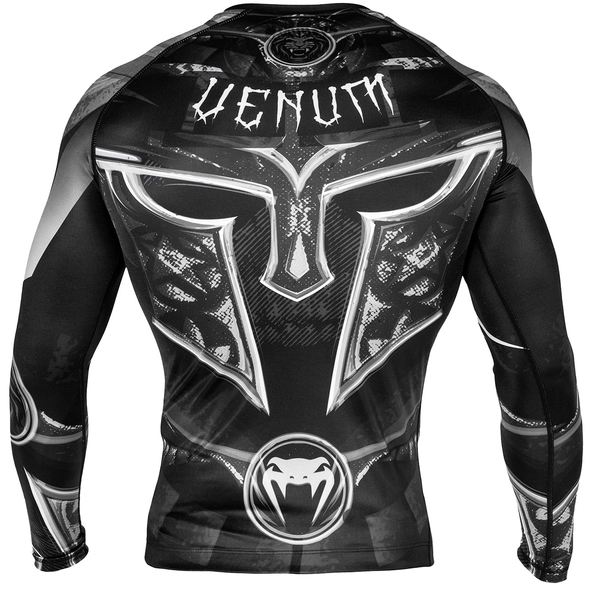 Venum Gladiator 3.0 Long Sleeve MMA Rashguard - Black/White Venum