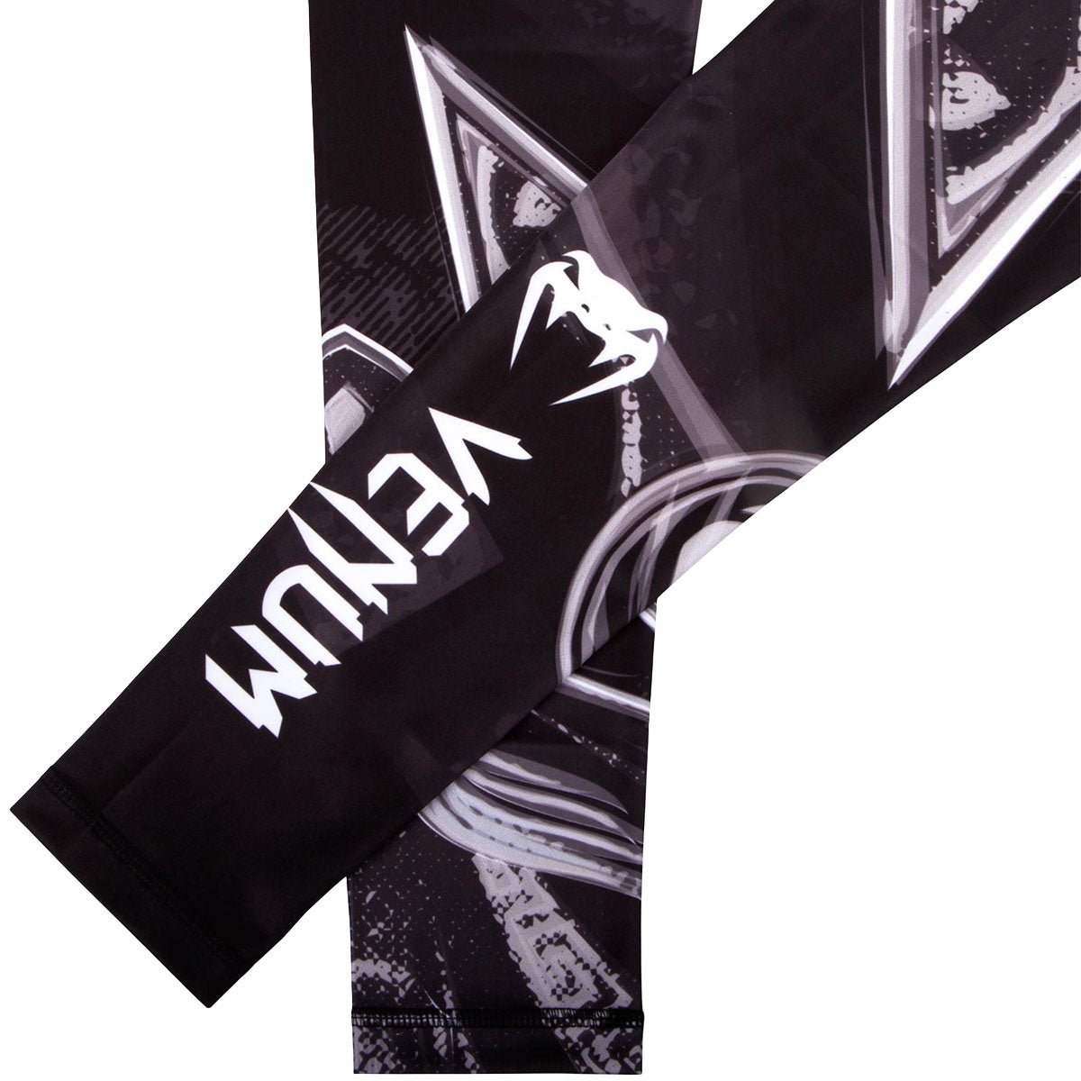 Venum Gladiator 3.0 Dry Tech MMA Compression Spats - Black/White - Forza Sports