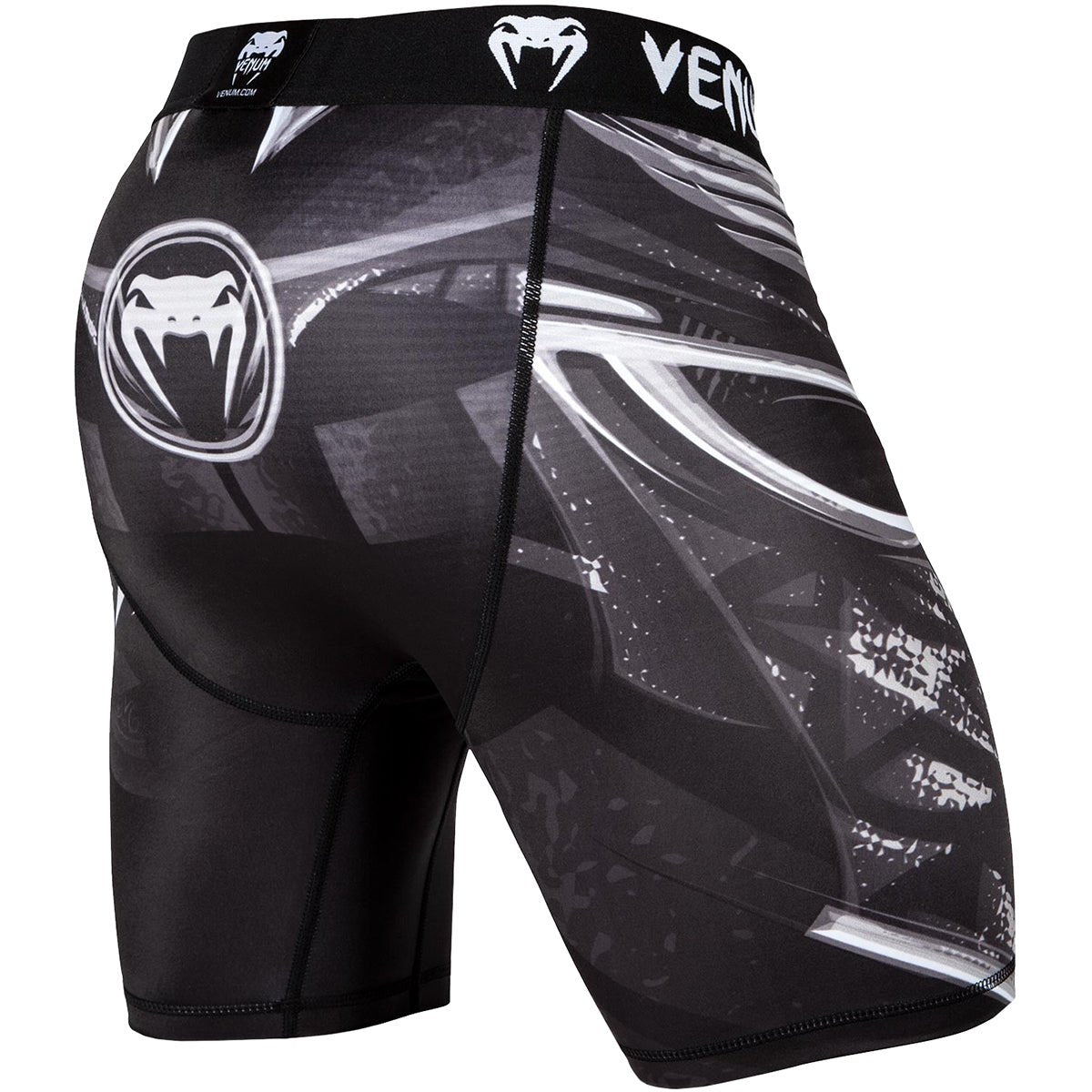 Venum Gladiator 3.0 Compression Vale Tudo Shorts - Black/White - Forza Sports