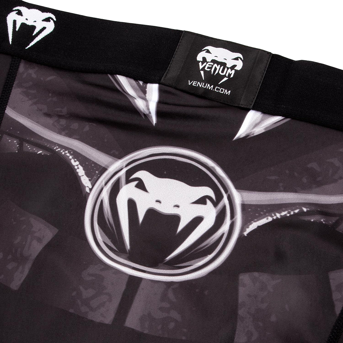 Venum Gladiator 3.0 Compression Vale Tudo Shorts - Black/White - Forza Sports