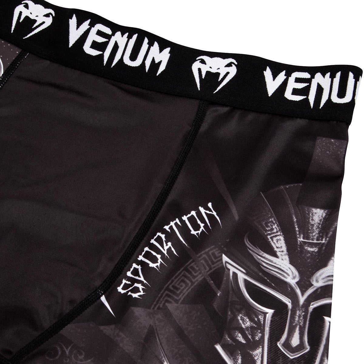 Venum Gladiator 3.0 Compression Vale Tudo Shorts - Black/White - Forza Sports