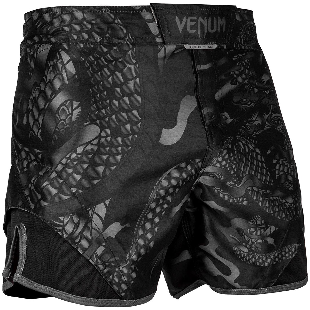 Venum Dragon's Flight MMA Fight Shorts - Black/Black - Forza Sports